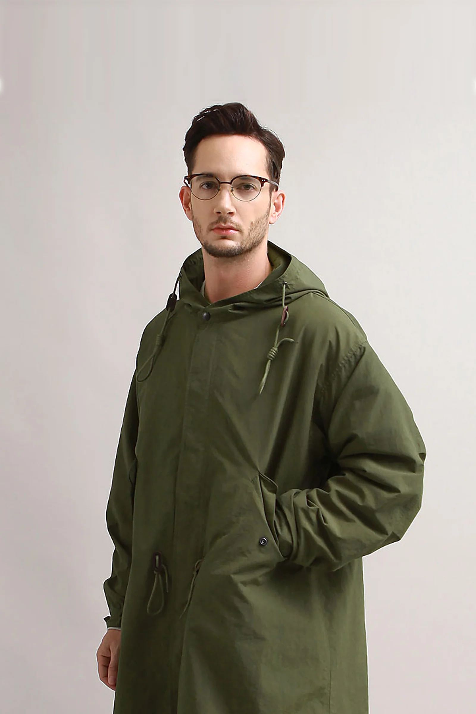 Outstanding & Co. - Nylon Fishtail Parka - Olive - Image 2