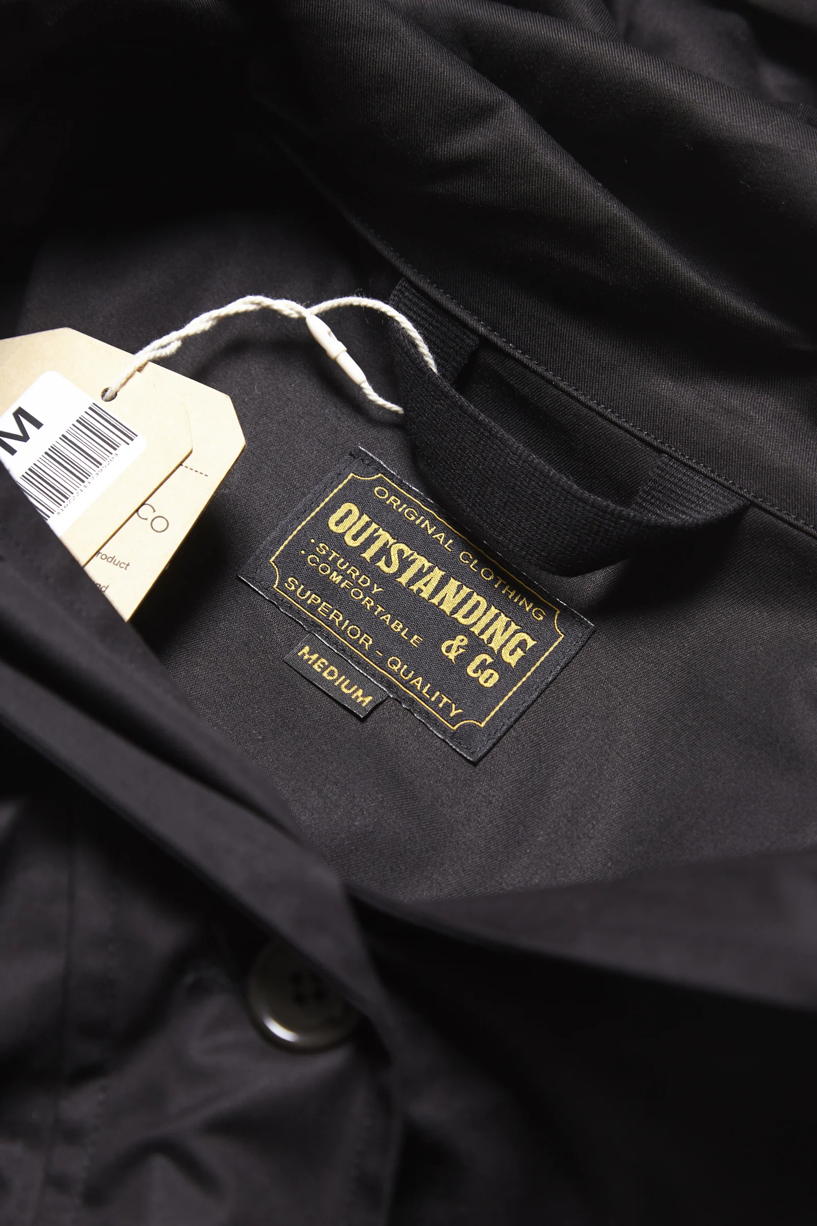Outstanding & Co. - RAF Short Hooded Parka - Black - Image 5