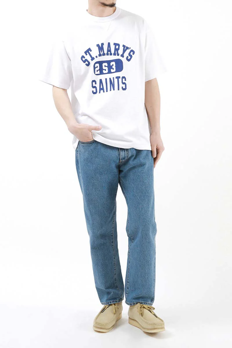 Outstanding & Co. - Tapered Washed Jeans - Light Blue - Image 3