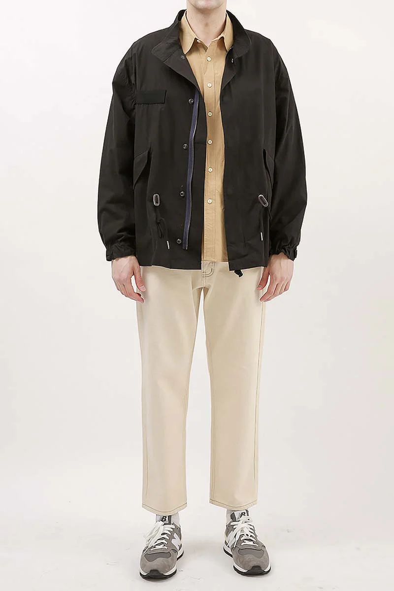 Outstanding & Co. - Tapered Washed Jeans - Oatmeal - Image 2