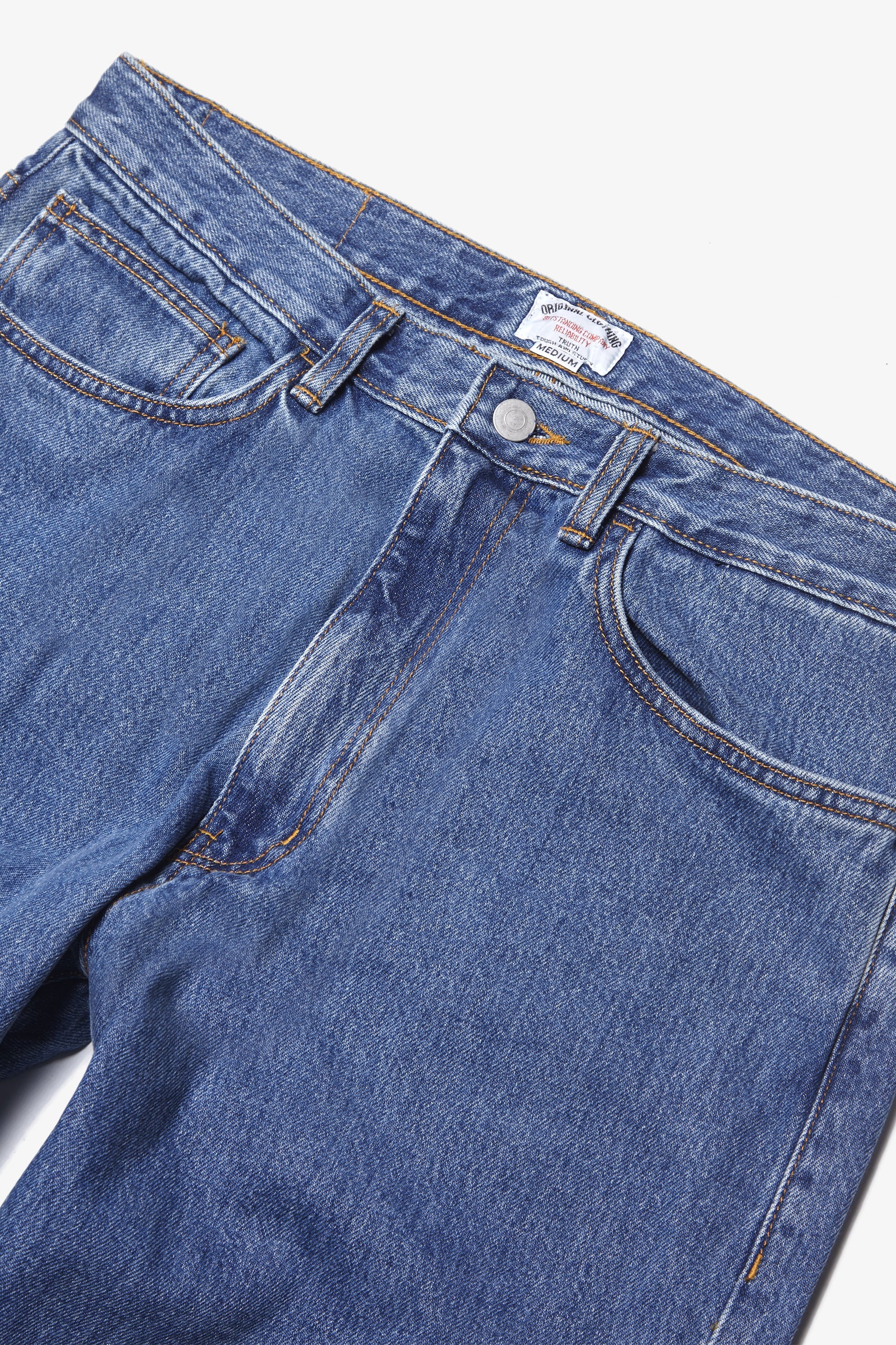 Outstanding & Co. - Wide Washed Jeans - Light Blue - Image 2