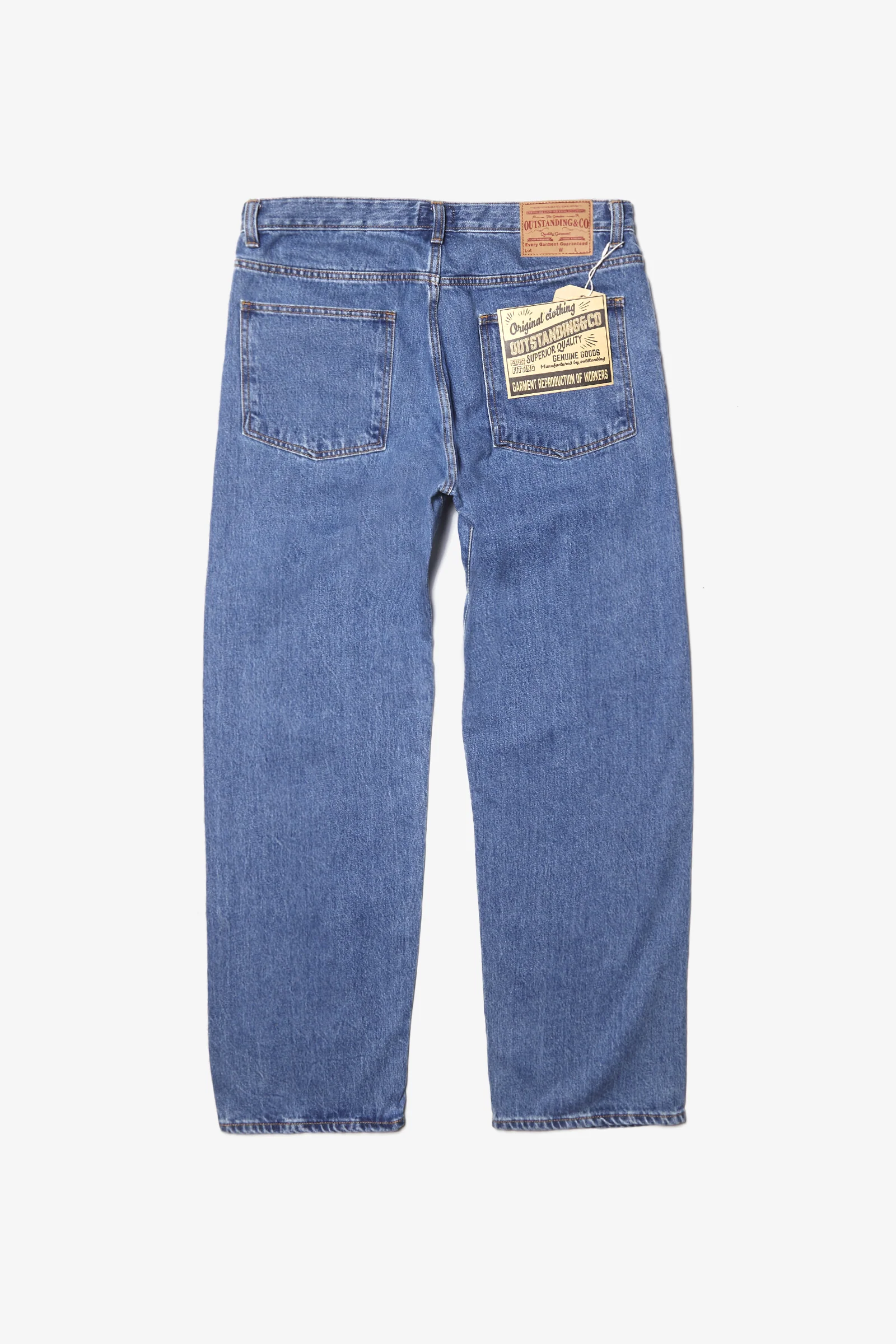 Outstanding & Co. - Wide Washed Jeans - Light Blue - Image 3