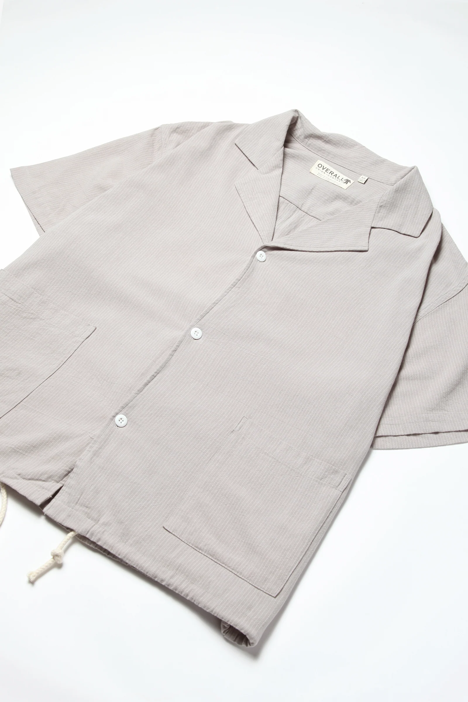 Overall Union - Boxy Short Sleeve Shirt - Light Grey - Image 2