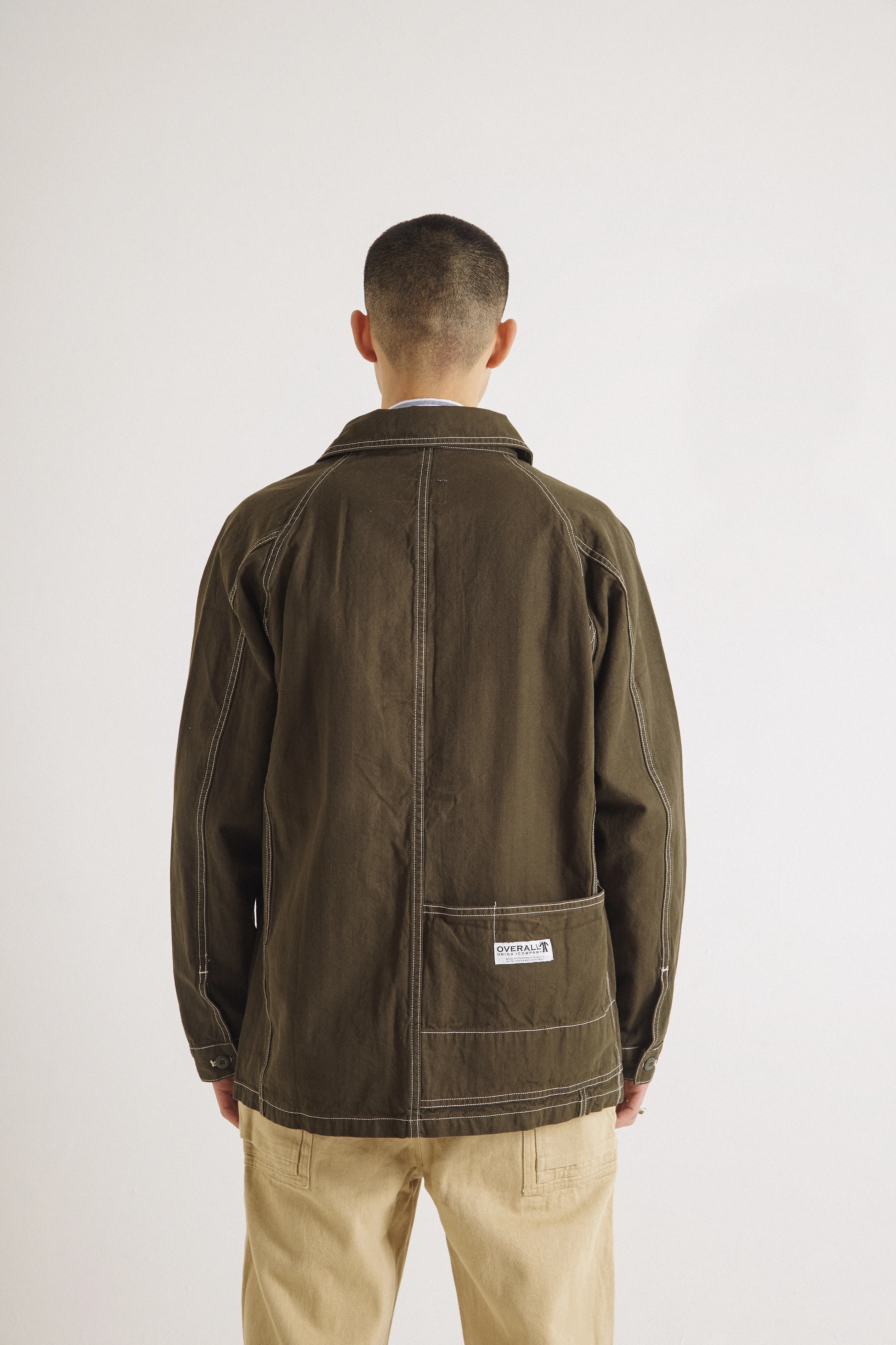 Overall Union - Workshop Chore Coat - Army - Image 3