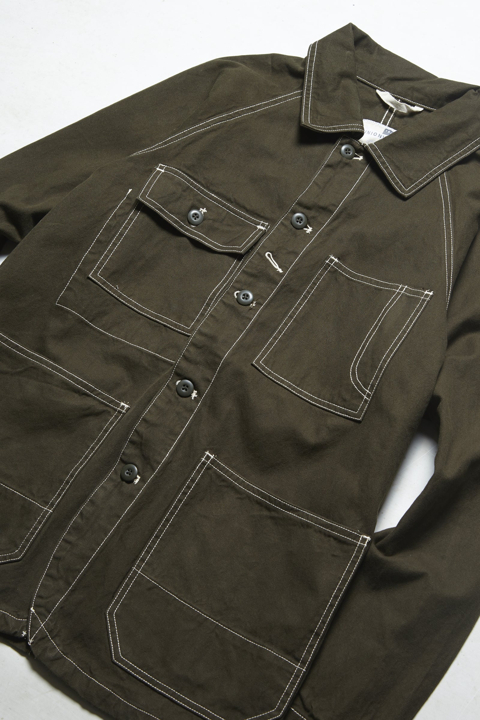 Overall Union - Workshop Chore Coat - Army - Image 4