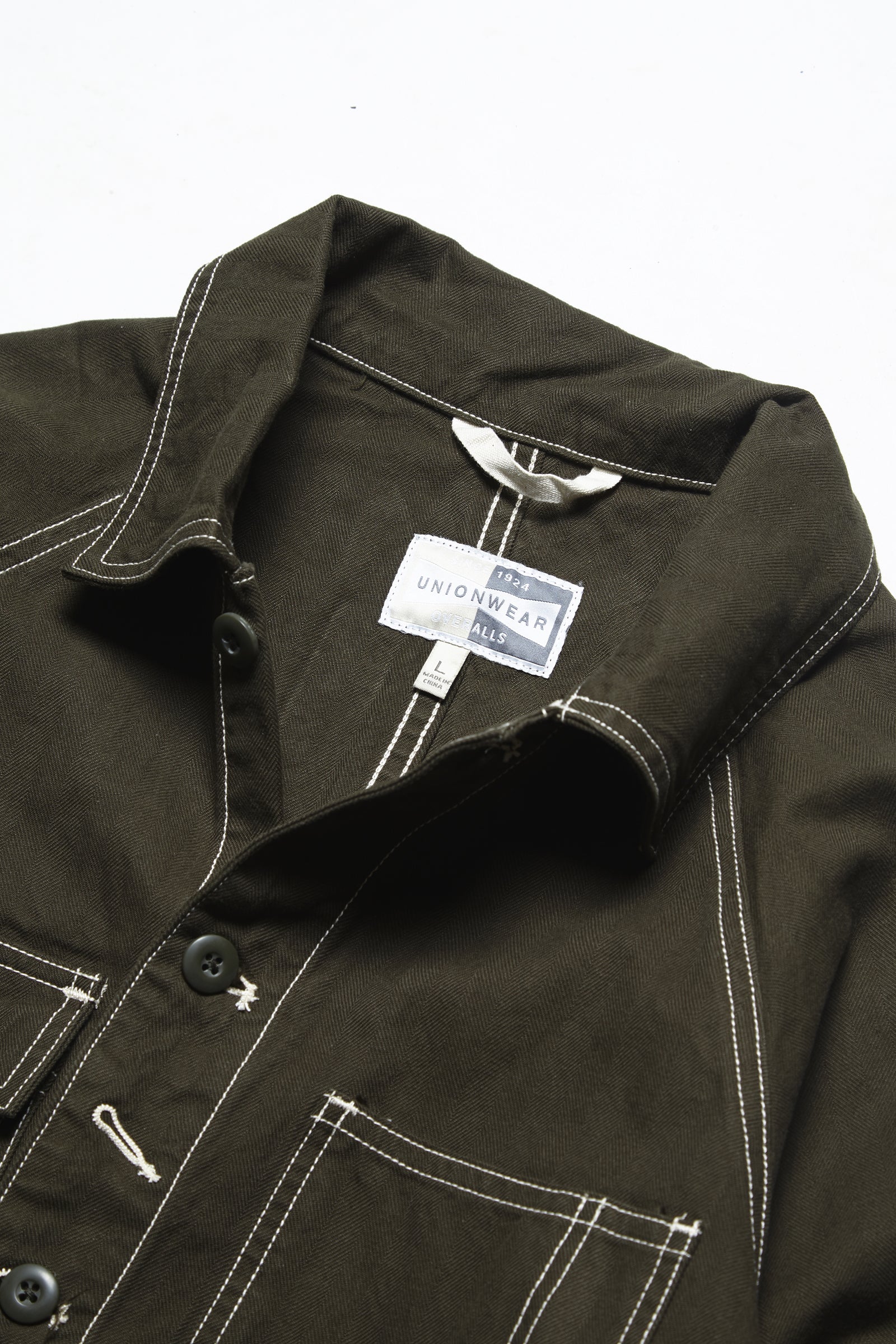 Overall Union - Workshop Chore Coat - Army - Image 5