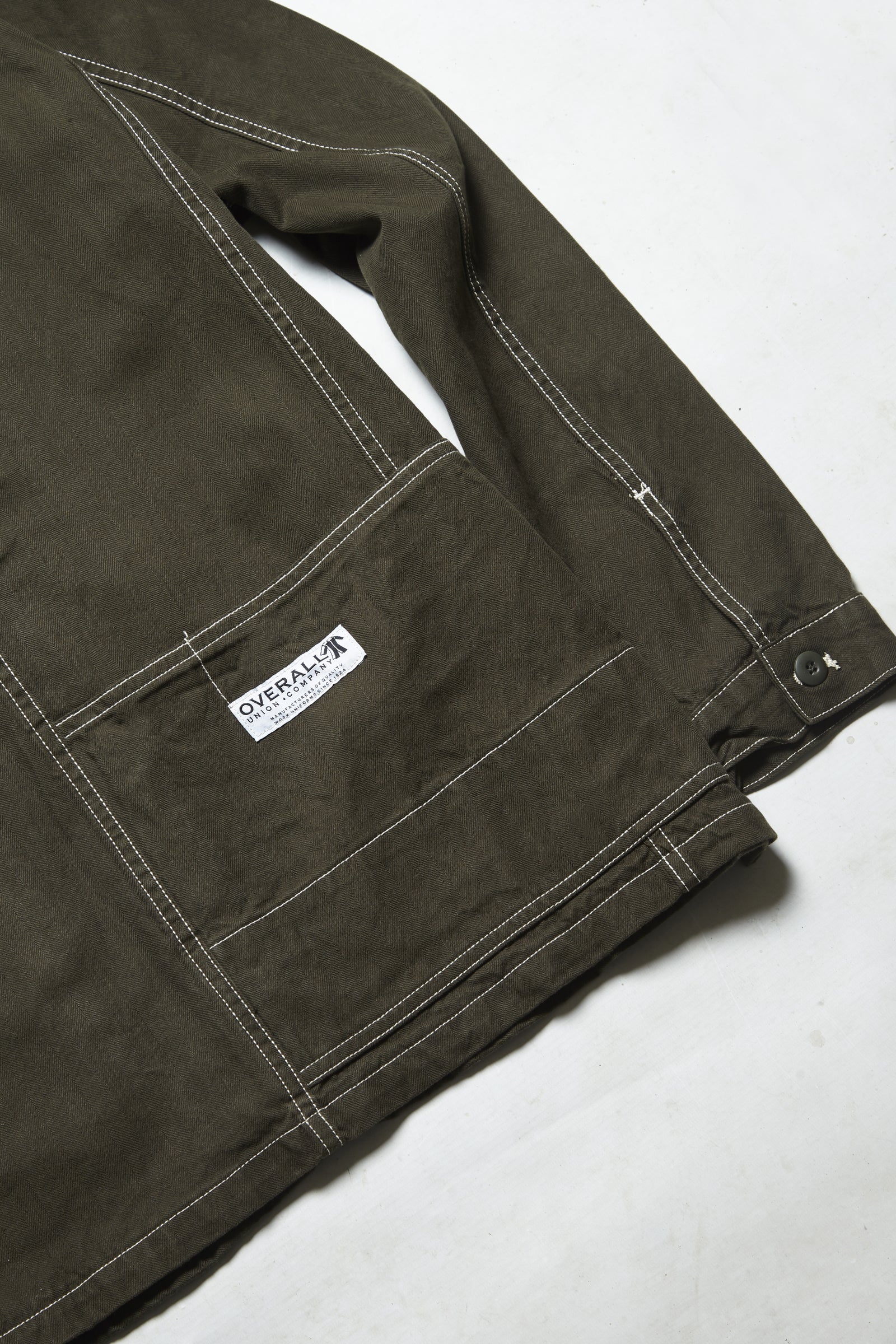 Overall Union - Workshop Chore Coat - Army - Image 8