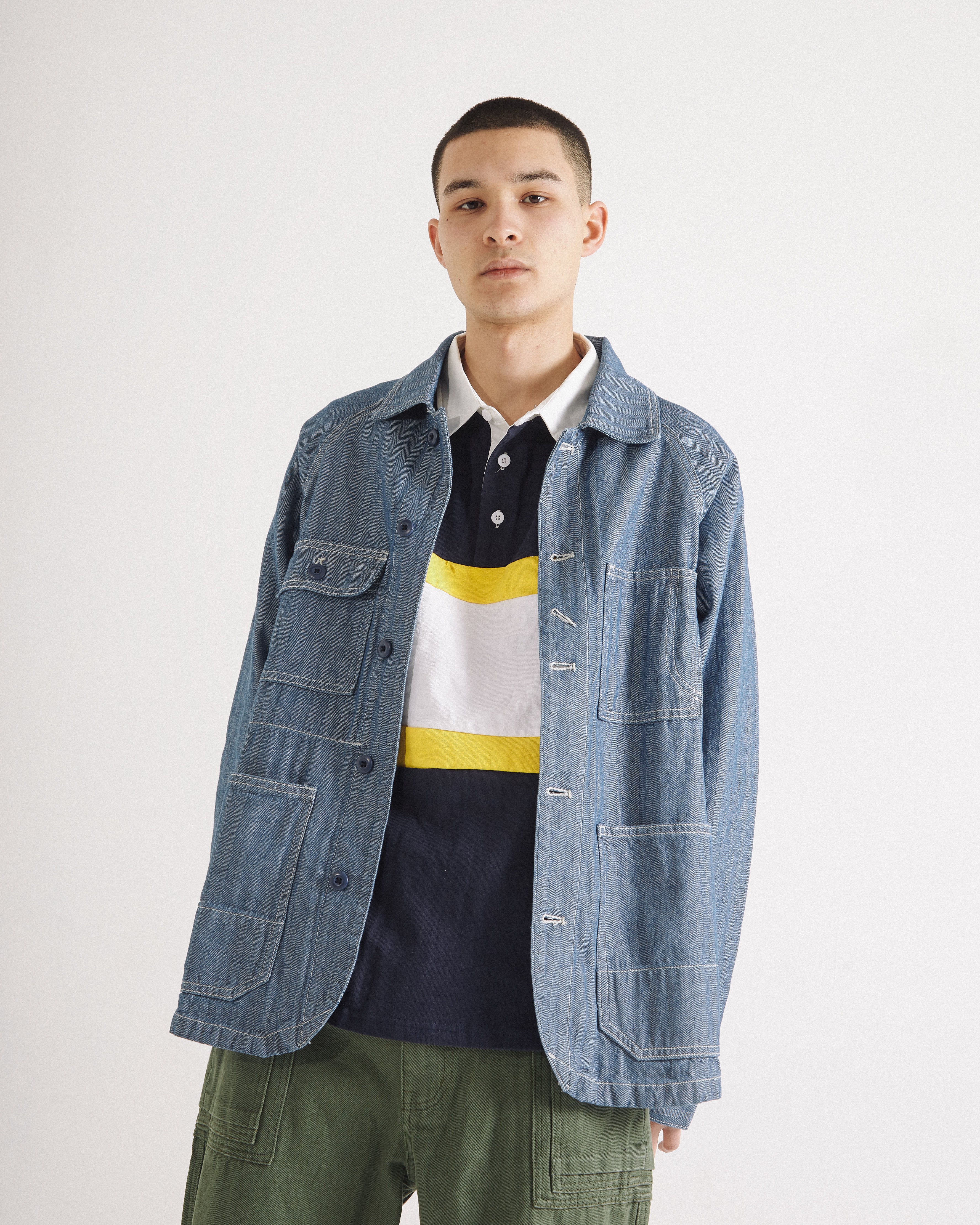 Overall Union - Workshop Chore Coat - Denim - Image 2