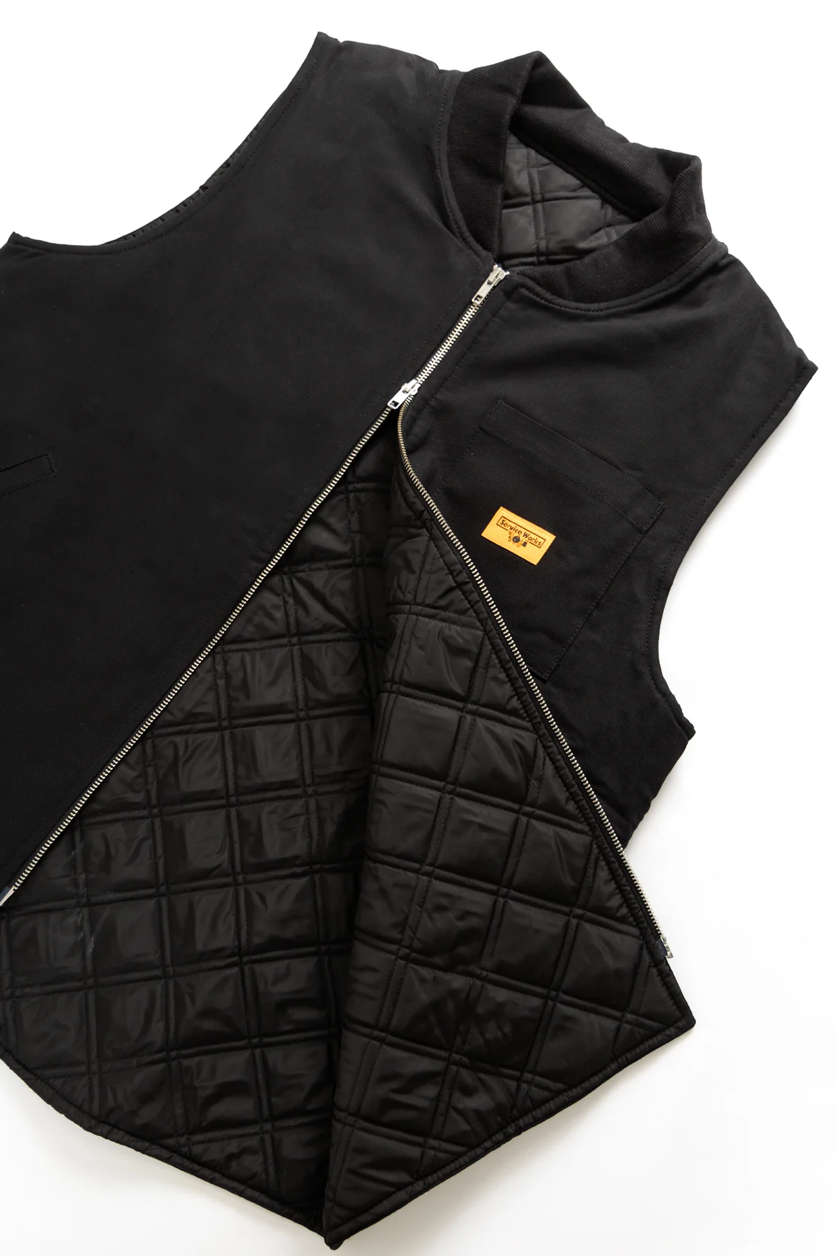 Service Works - Padded Work Vest Jacket - Black - Image 2