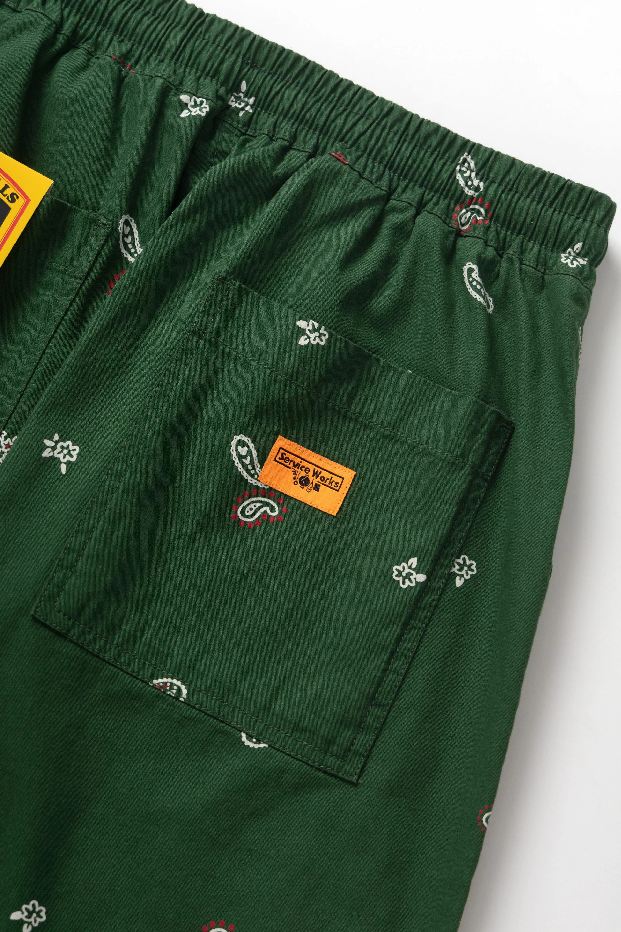 Service Works - Paisley Chef Pants - Forest - Image 5