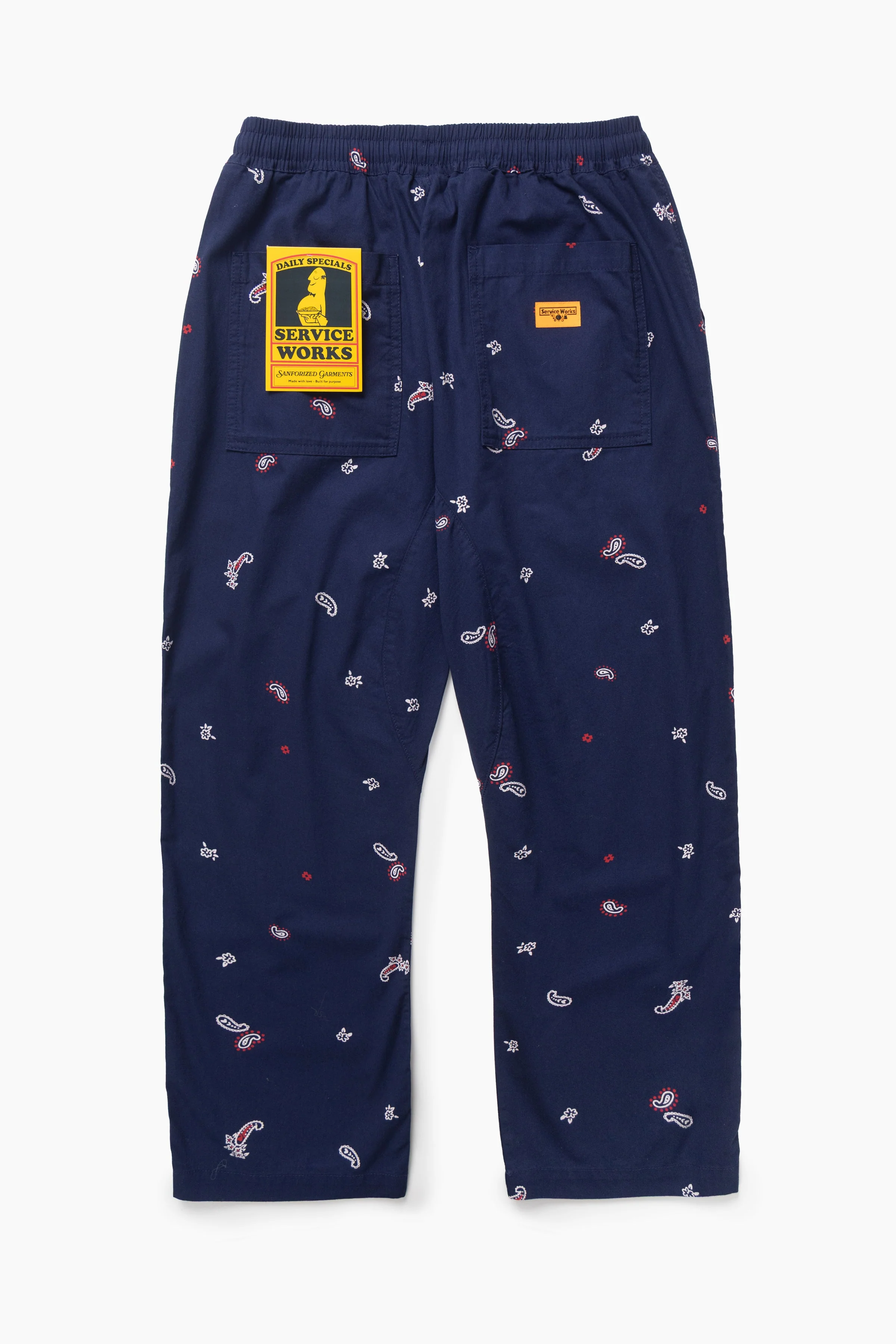 Service Works - Paisley Chef Pants - Royal - Image 6