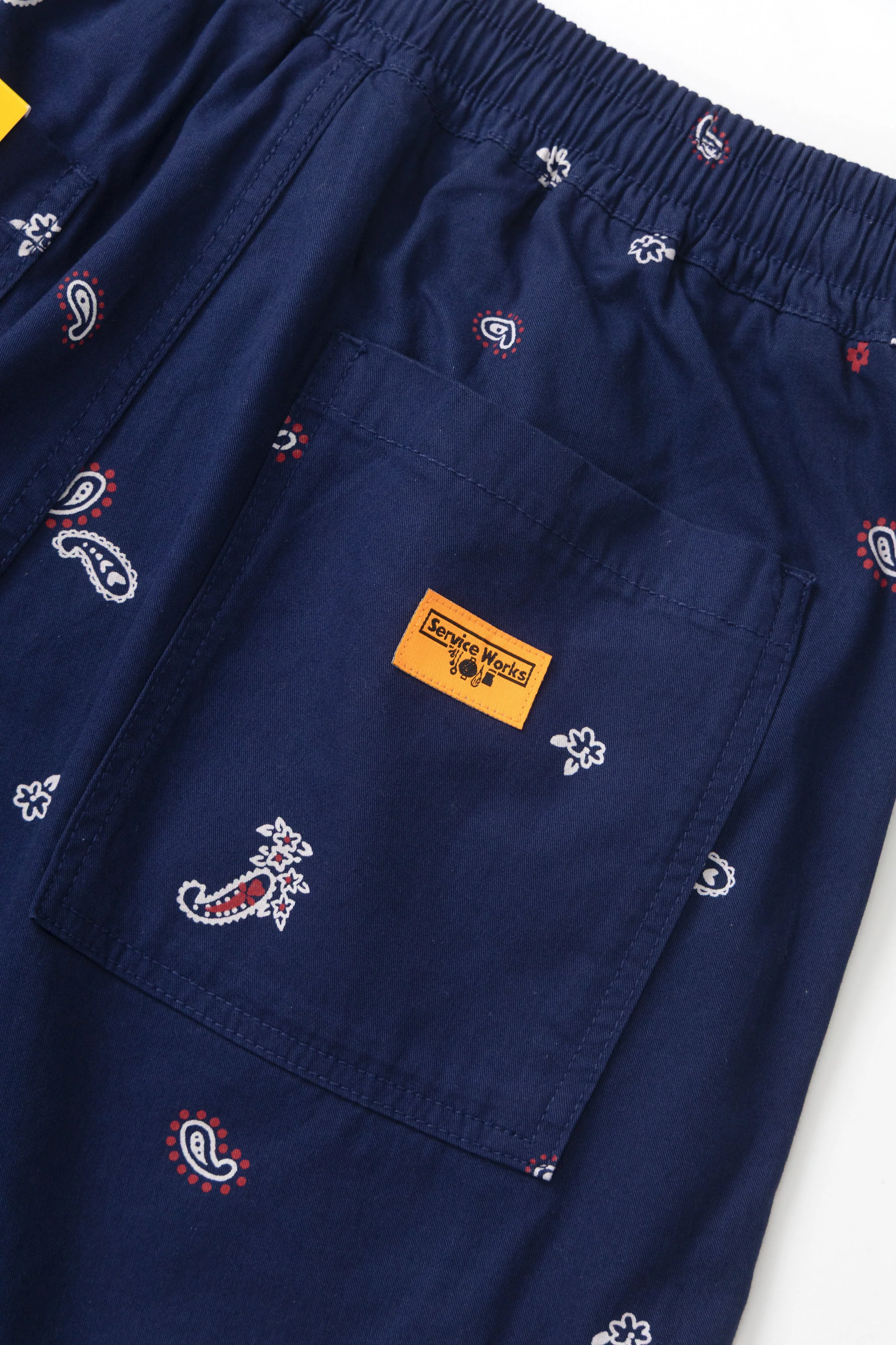 Service Works - Paisley Chef Shorts - Royal - Image 5