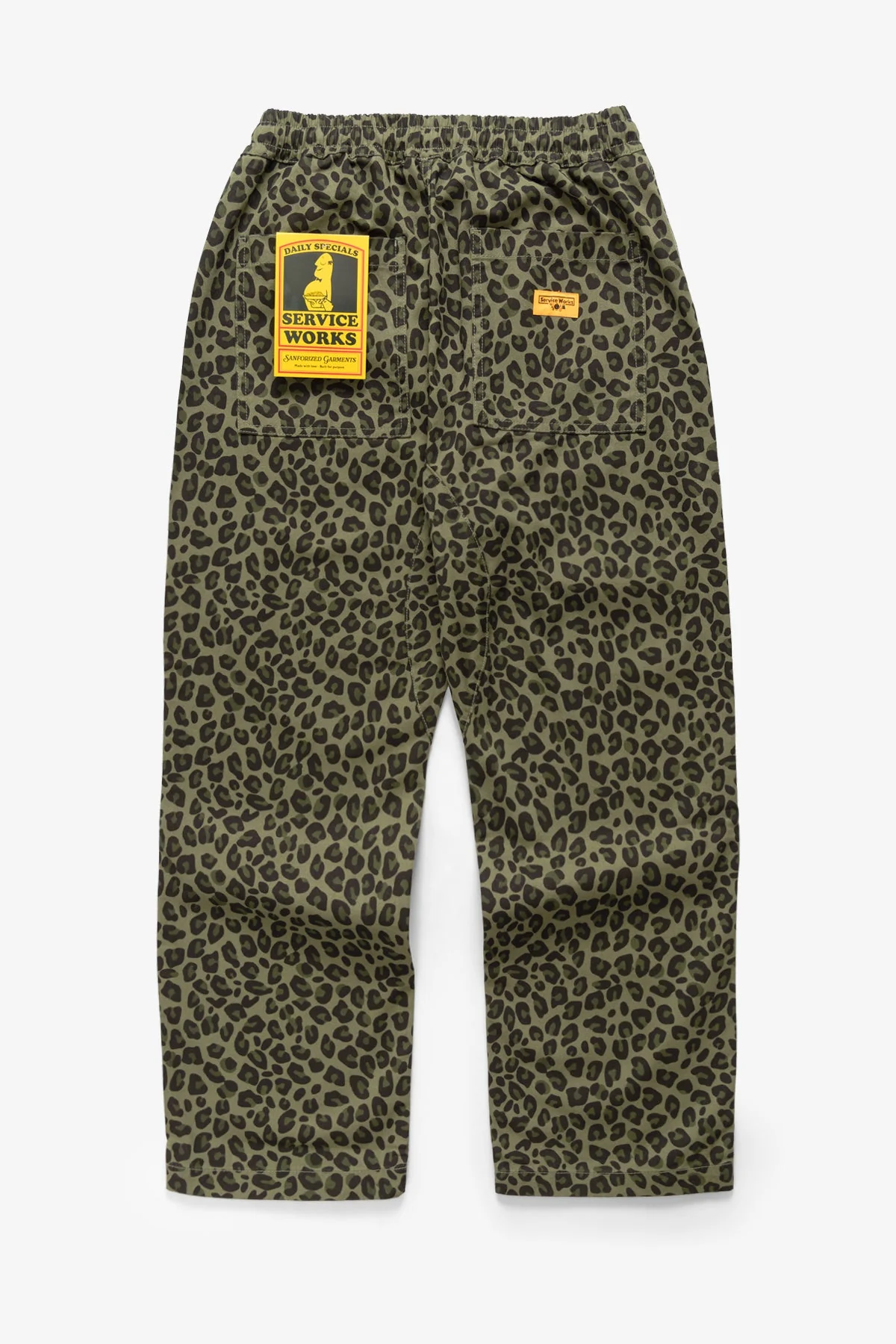 Service Works - Patterned Chef Pants - Green Leopard - Image 2