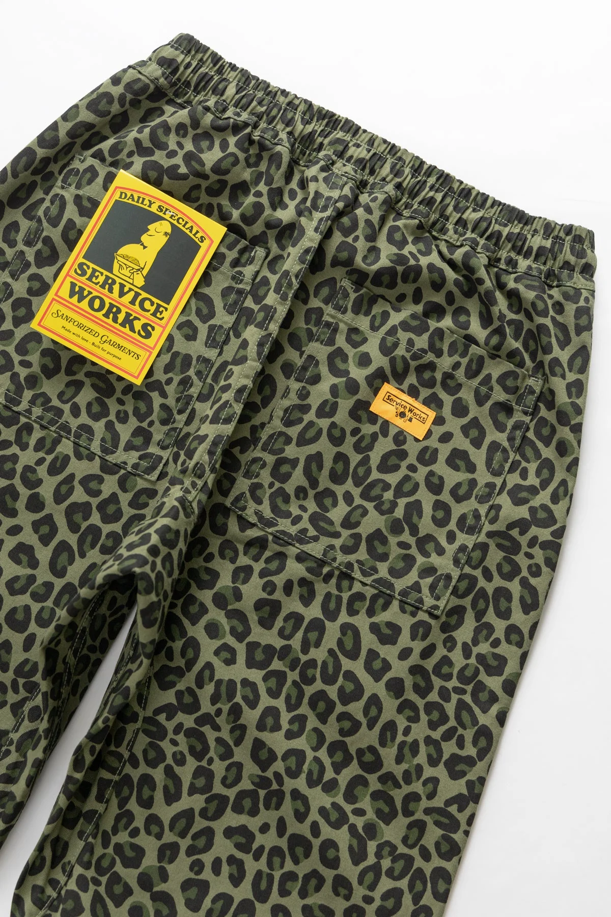 Service Works - Patterned Chef Pants - Green Leopard - Image 5