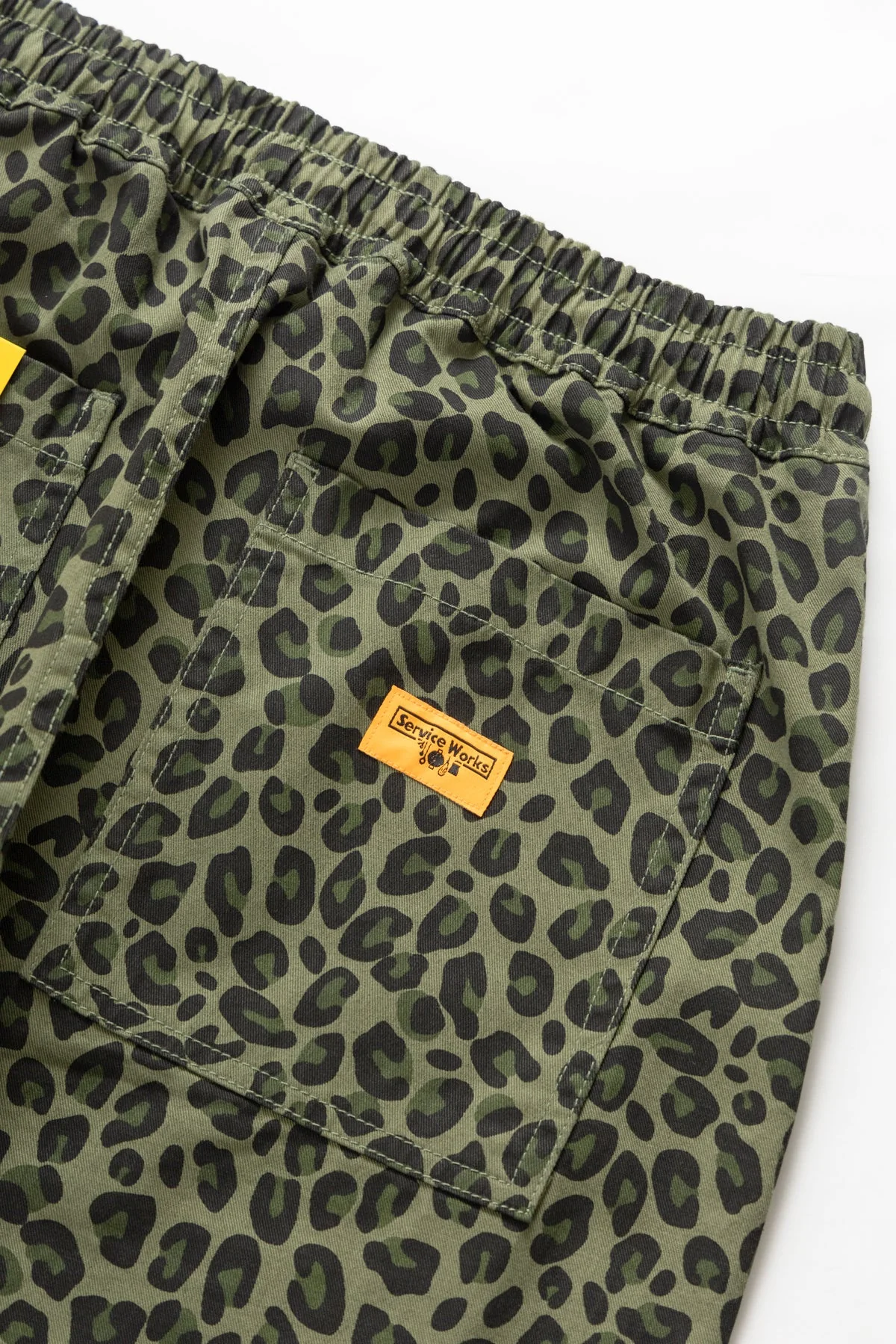 Service Works - Patterned Chef Pants - Green Leopard - Image 6
