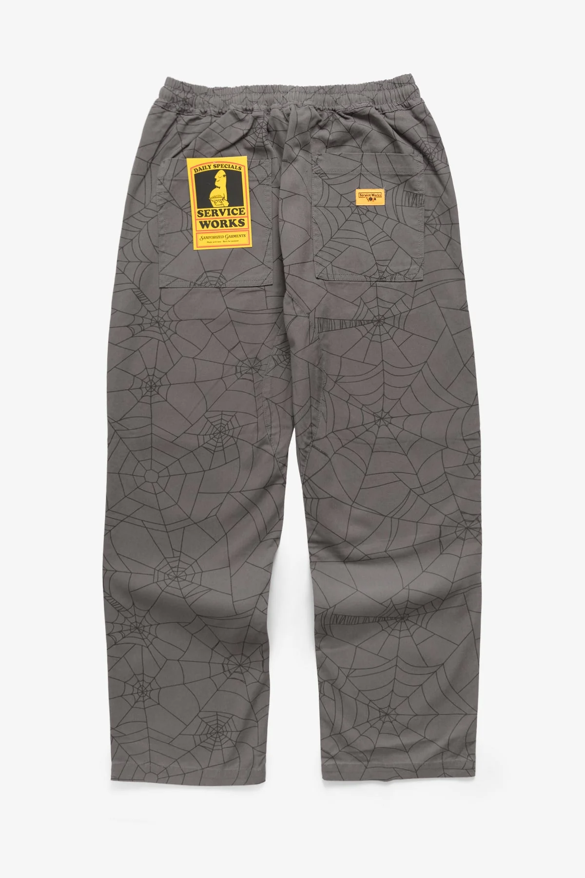 Service Works - Patterned Chef Pants - Grey Web - Image 2
