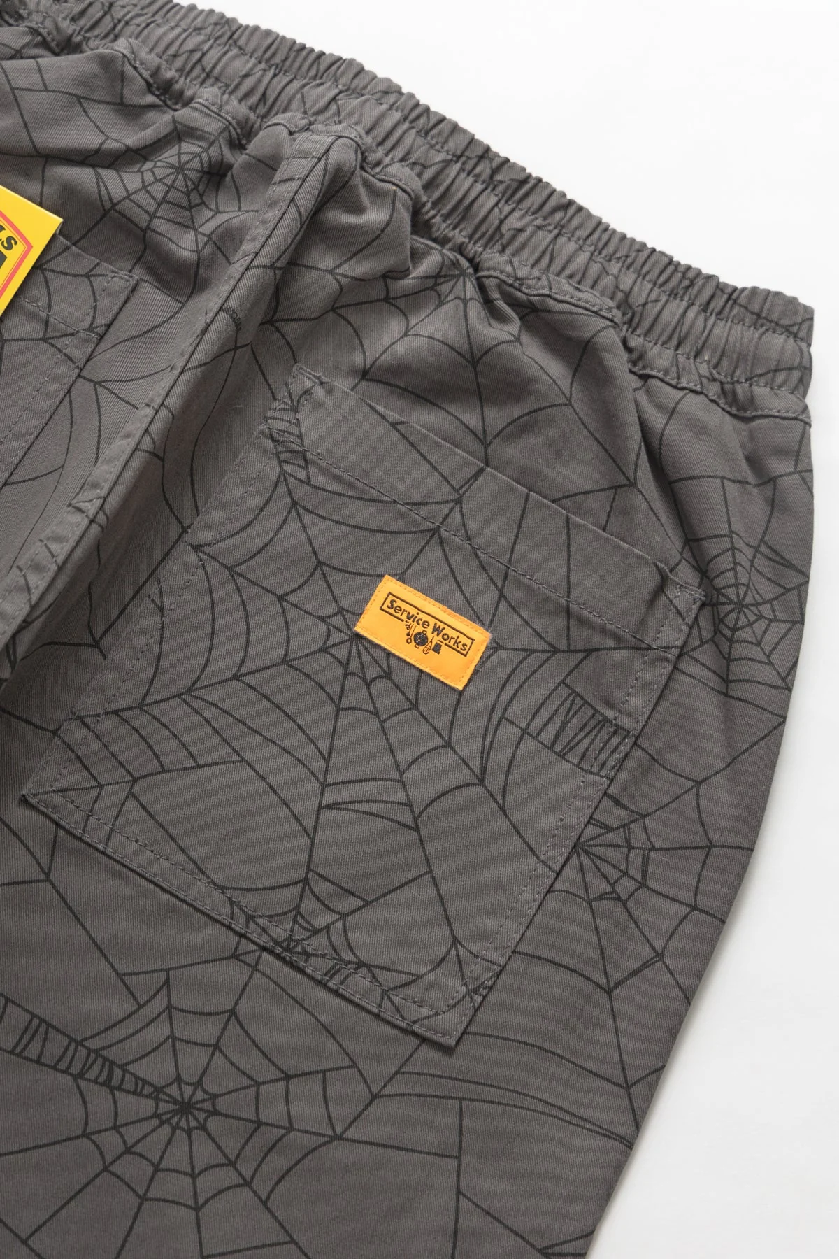 Service Works - Patterned Chef Pants - Grey Web - Image 6