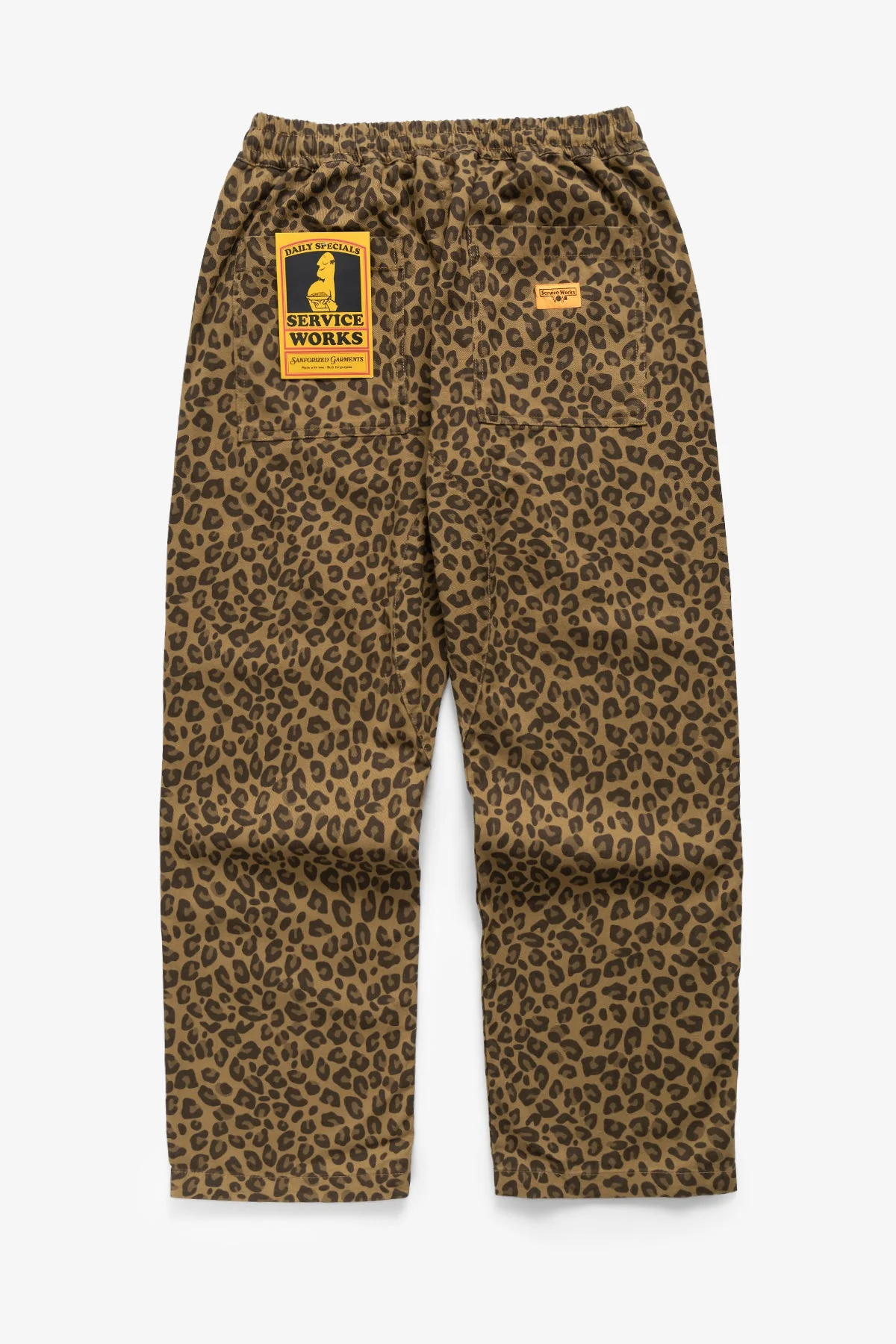 Service Works - Patterned Chef Pants - Brown Leopard - Image 2
