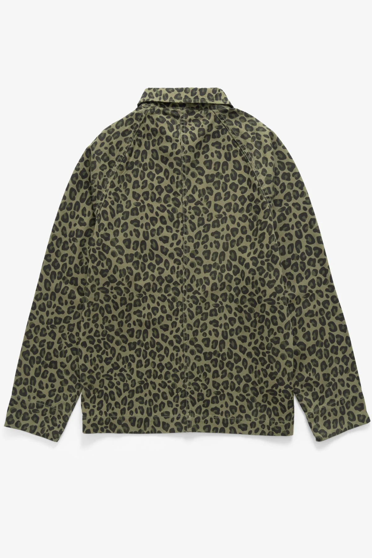Service Works - Patterned Front Of House Jacket - Green Leopard - Image 7