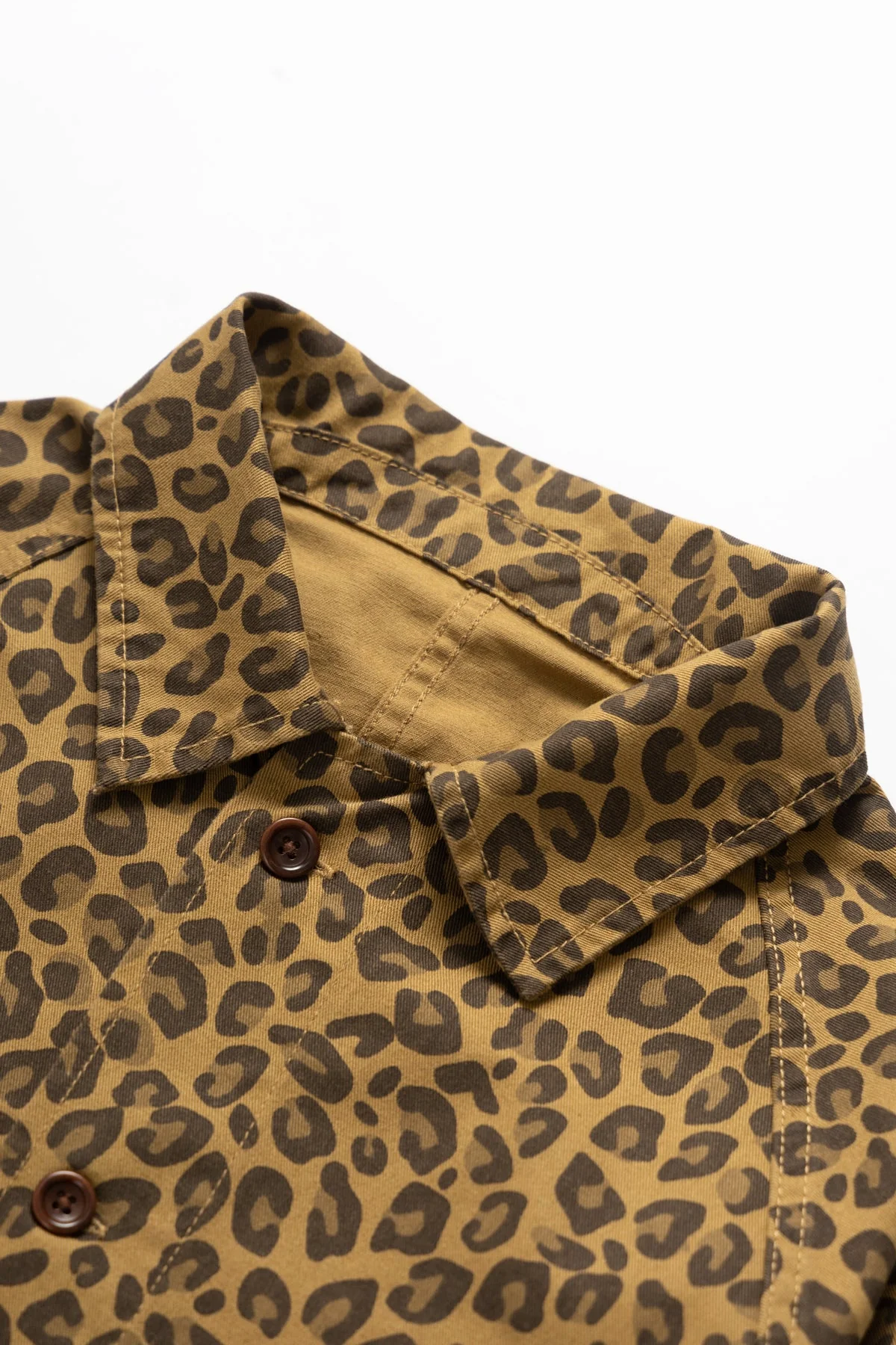 Service Works - Patterned Front Of House Jacket - Brown Leopard - Image 4