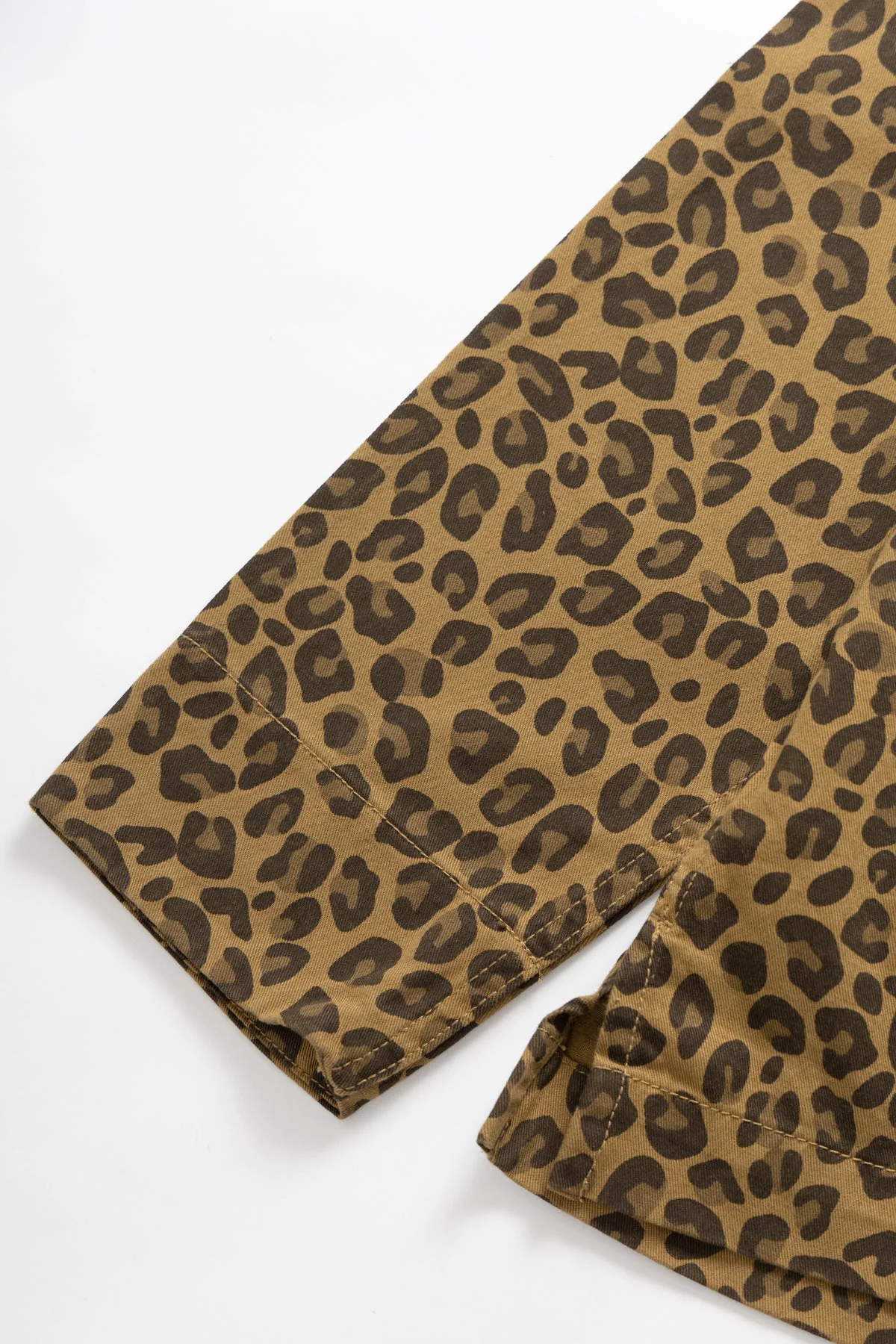 Service Works - Patterned Front Of House Jacket - Brown Leopard - Image 6