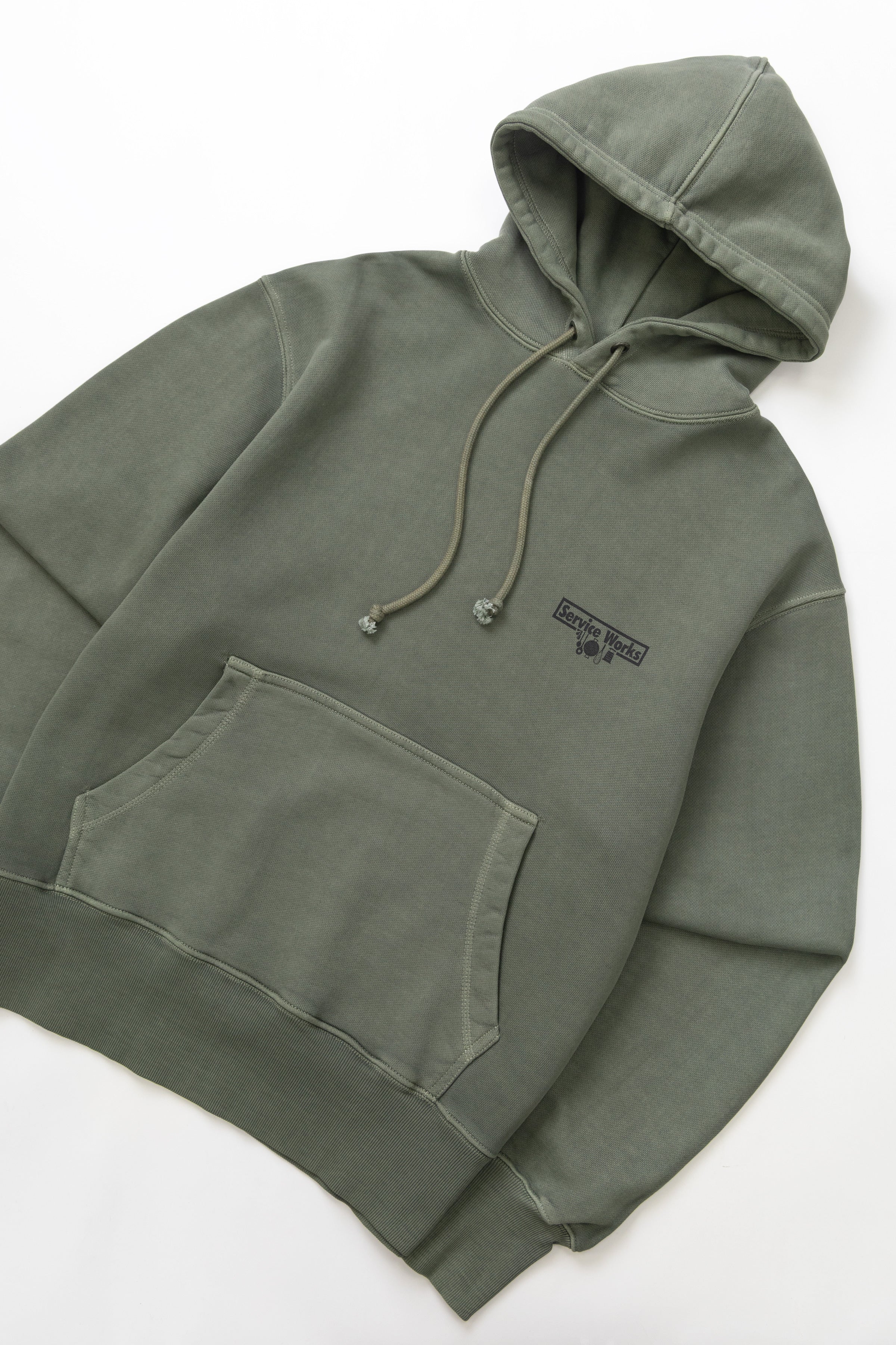 Service Works - Loopback Hoodie - Olive - Image 3