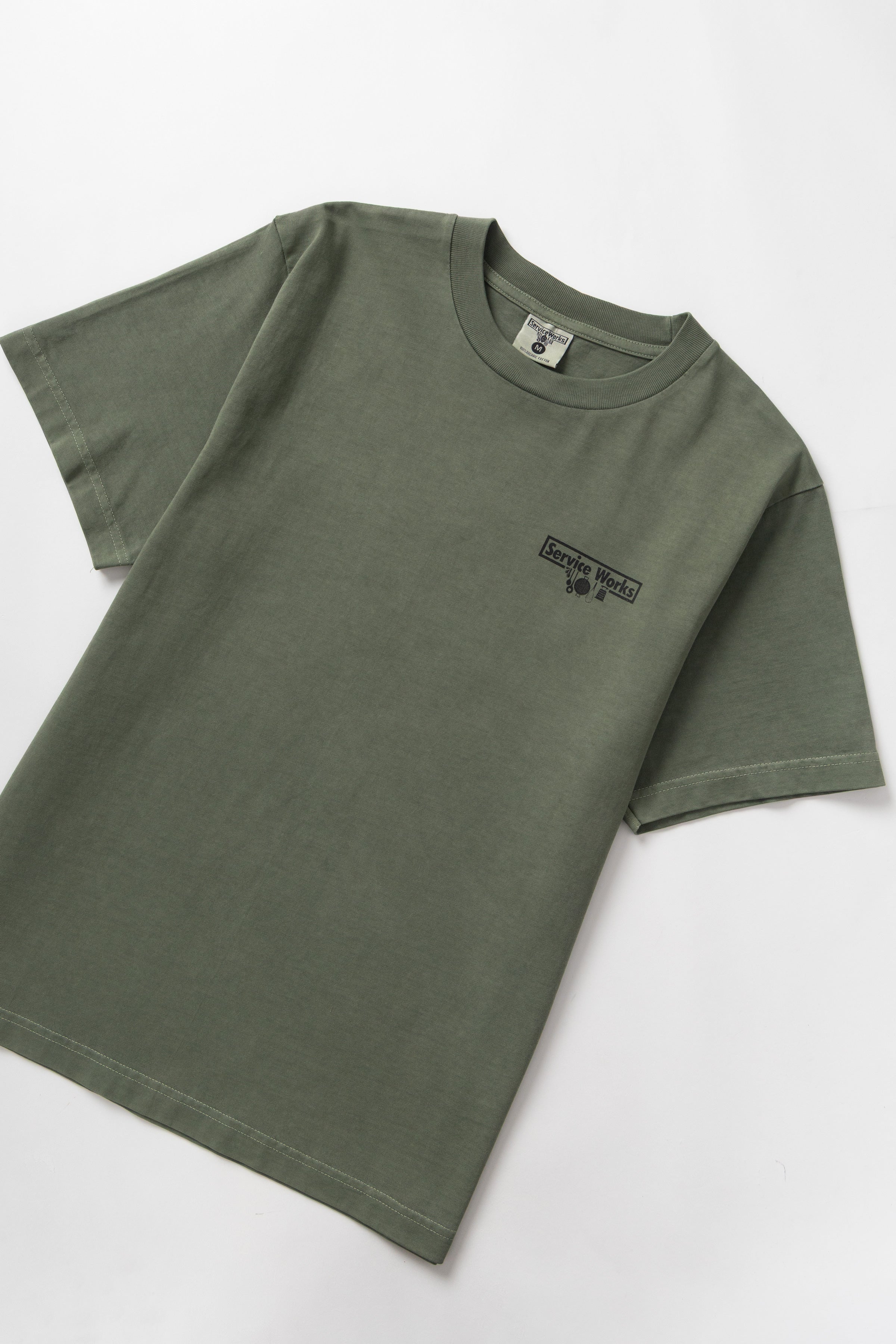 Service Works - Pigment Dyed Trademark Tee - Olive - Image 3
