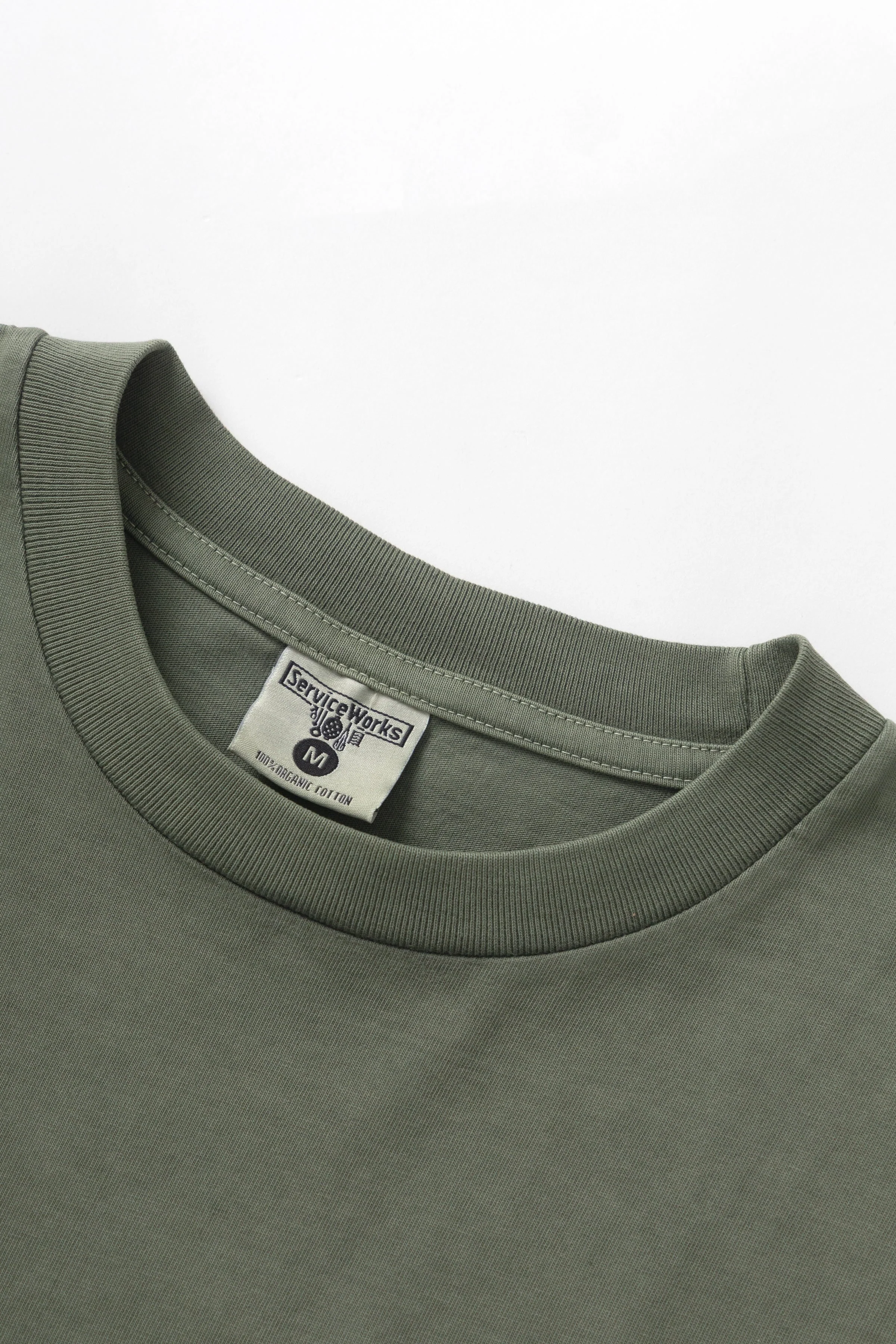 Service Works - Pigment Dyed Trademark Tee - Olive - Image 4