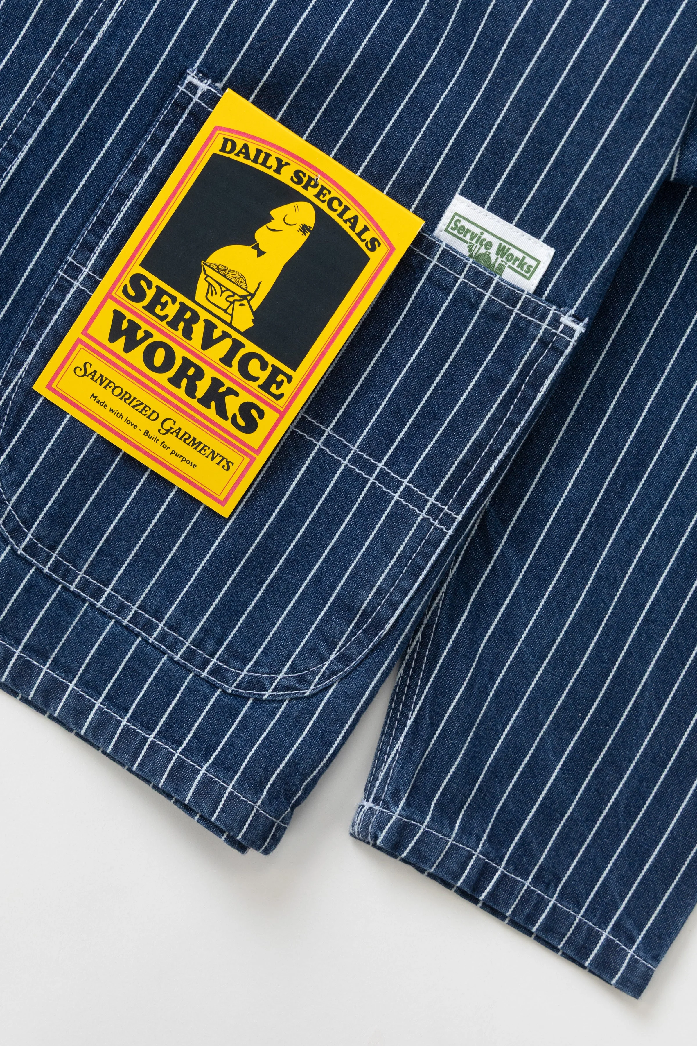Service Works - Pinstripe Denim Coverall 2.0 - Indigo - Image 6