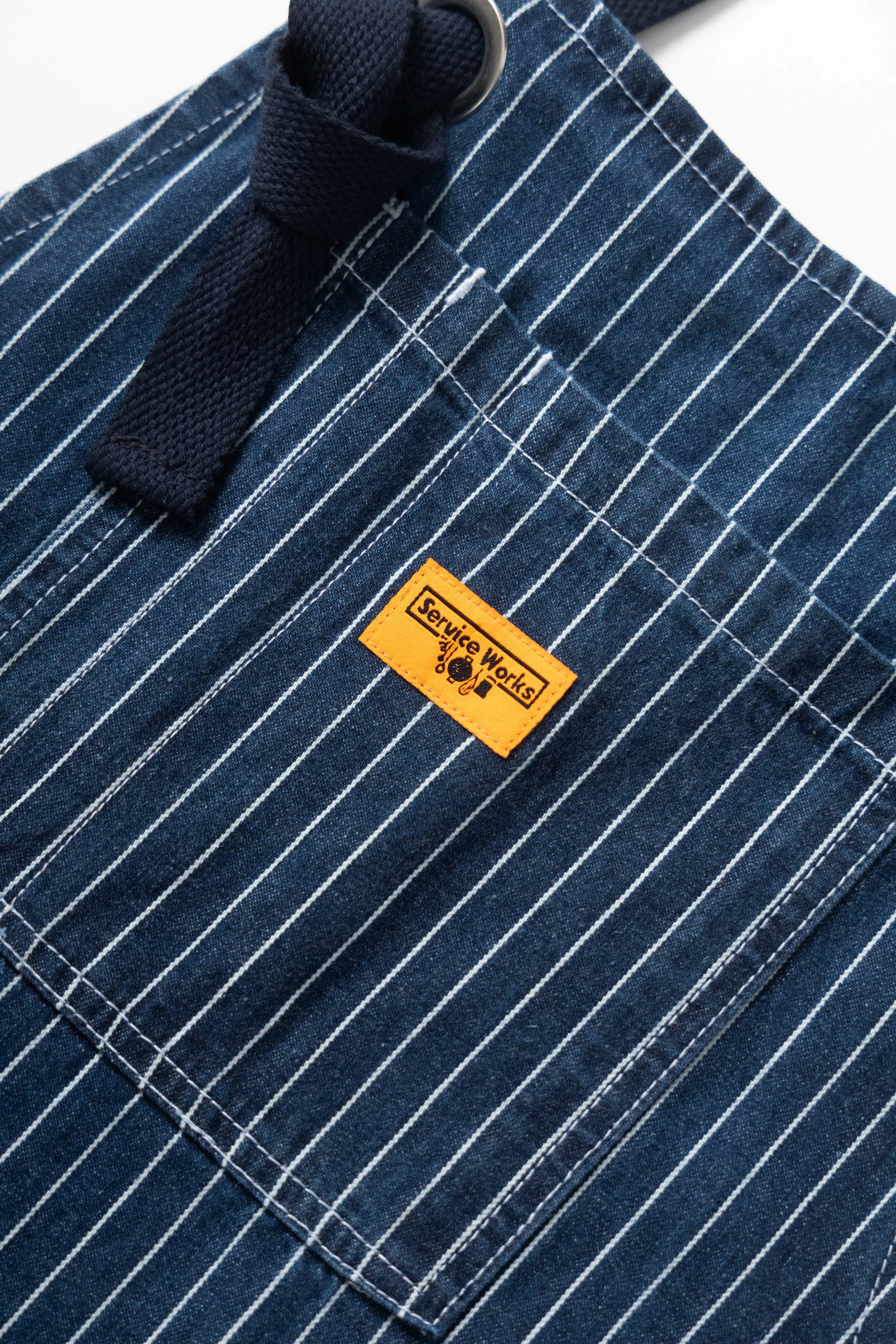 Service Works - Pinstripe Denim Apron - Indigo - Image 3