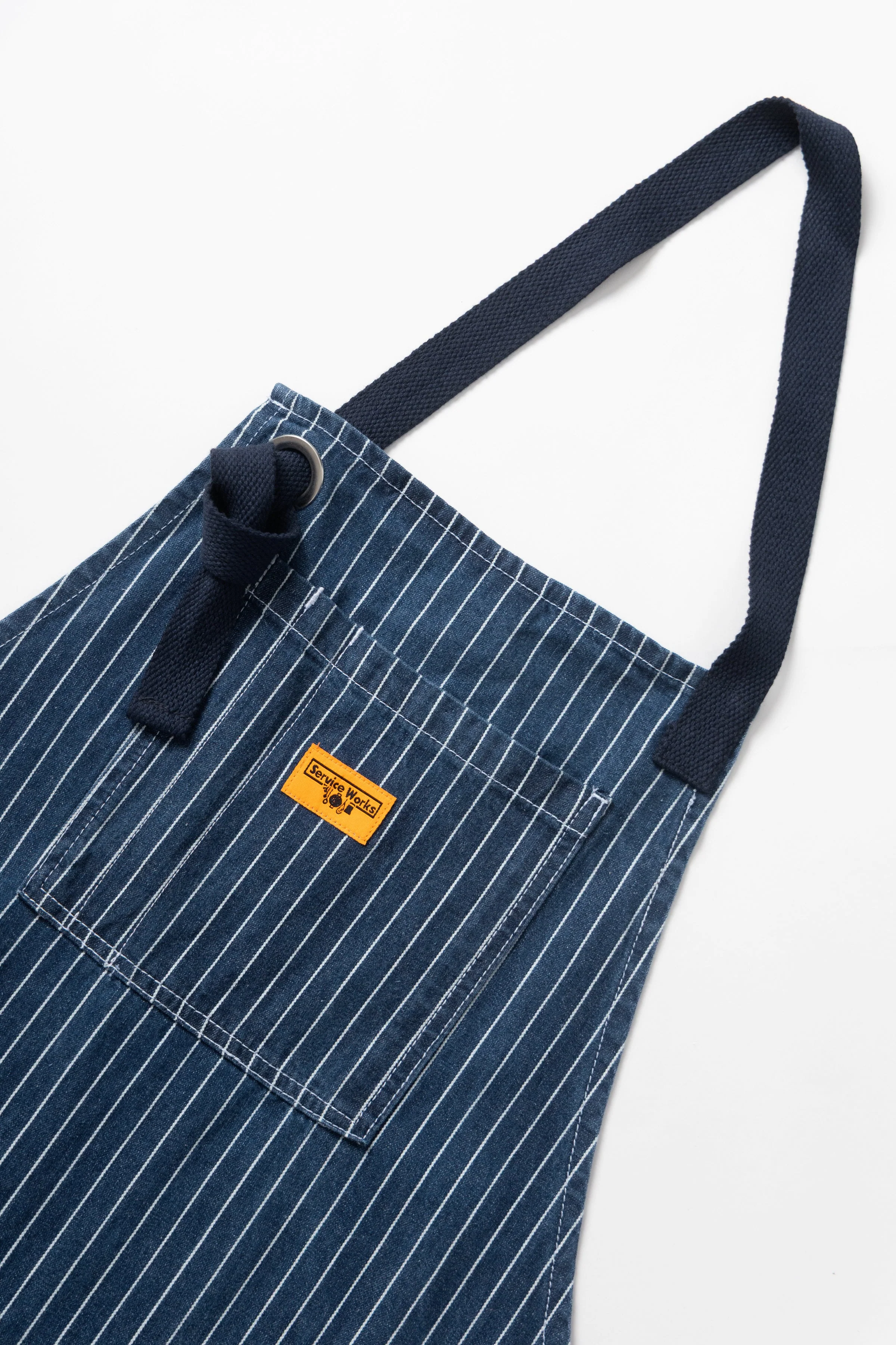 Service Works - Pinstripe Denim Apron - Indigo - Image 5