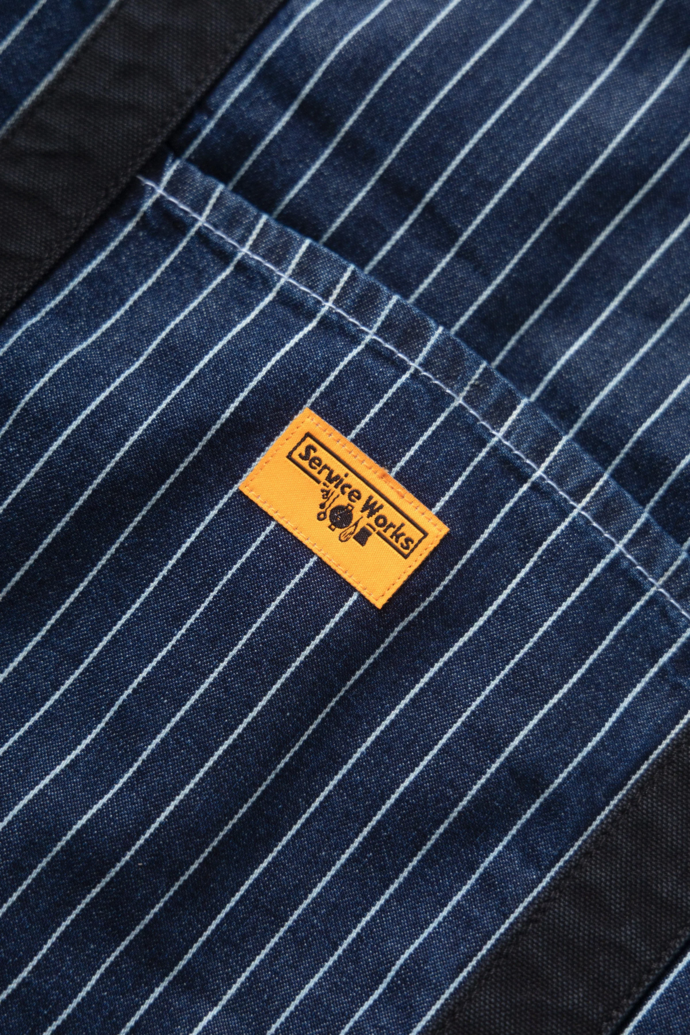 Service Works - Pinstripe Denim Tote - Indigo - Image 2