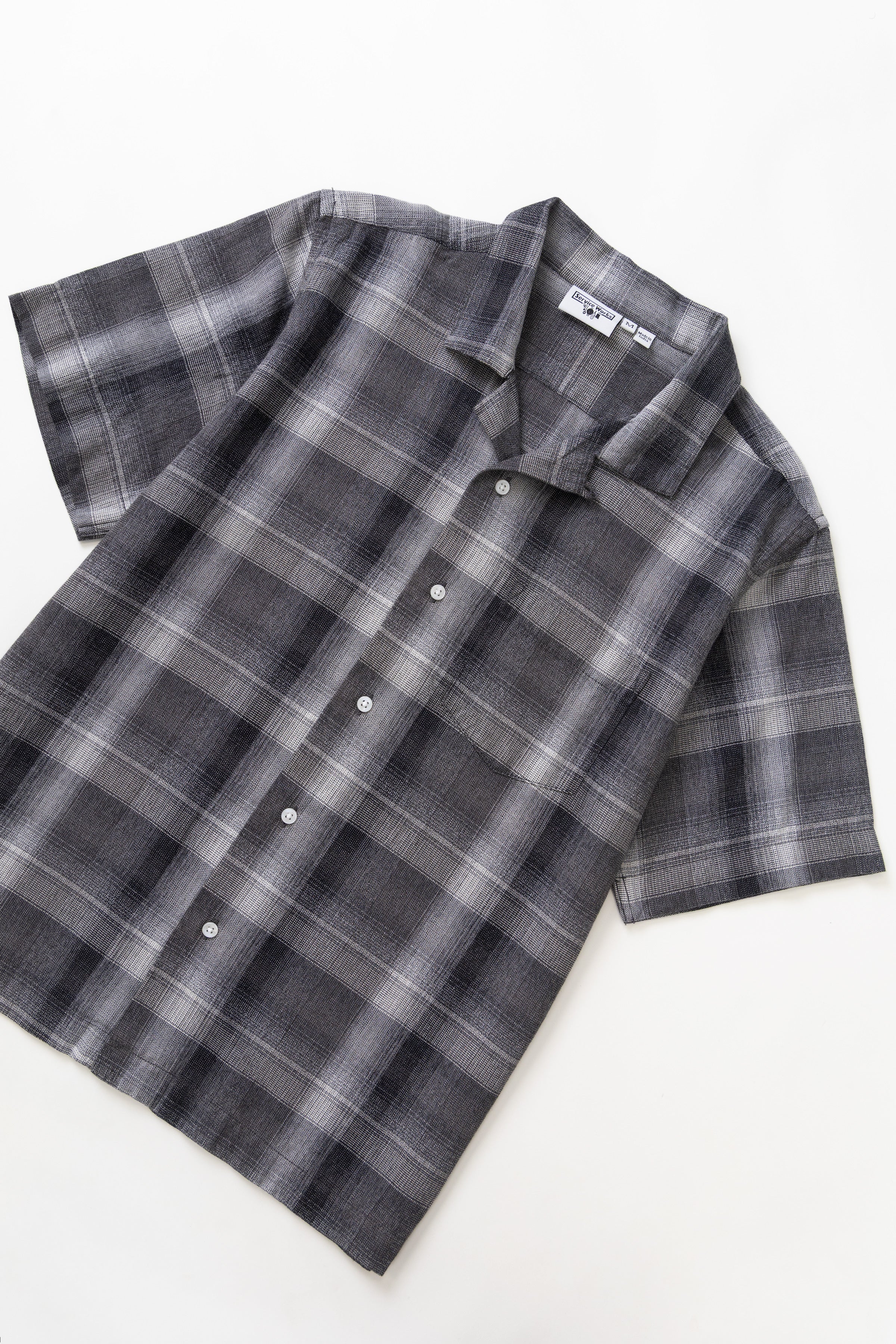 Service Works - Plaid Resort Shirt - Black - Image 2
