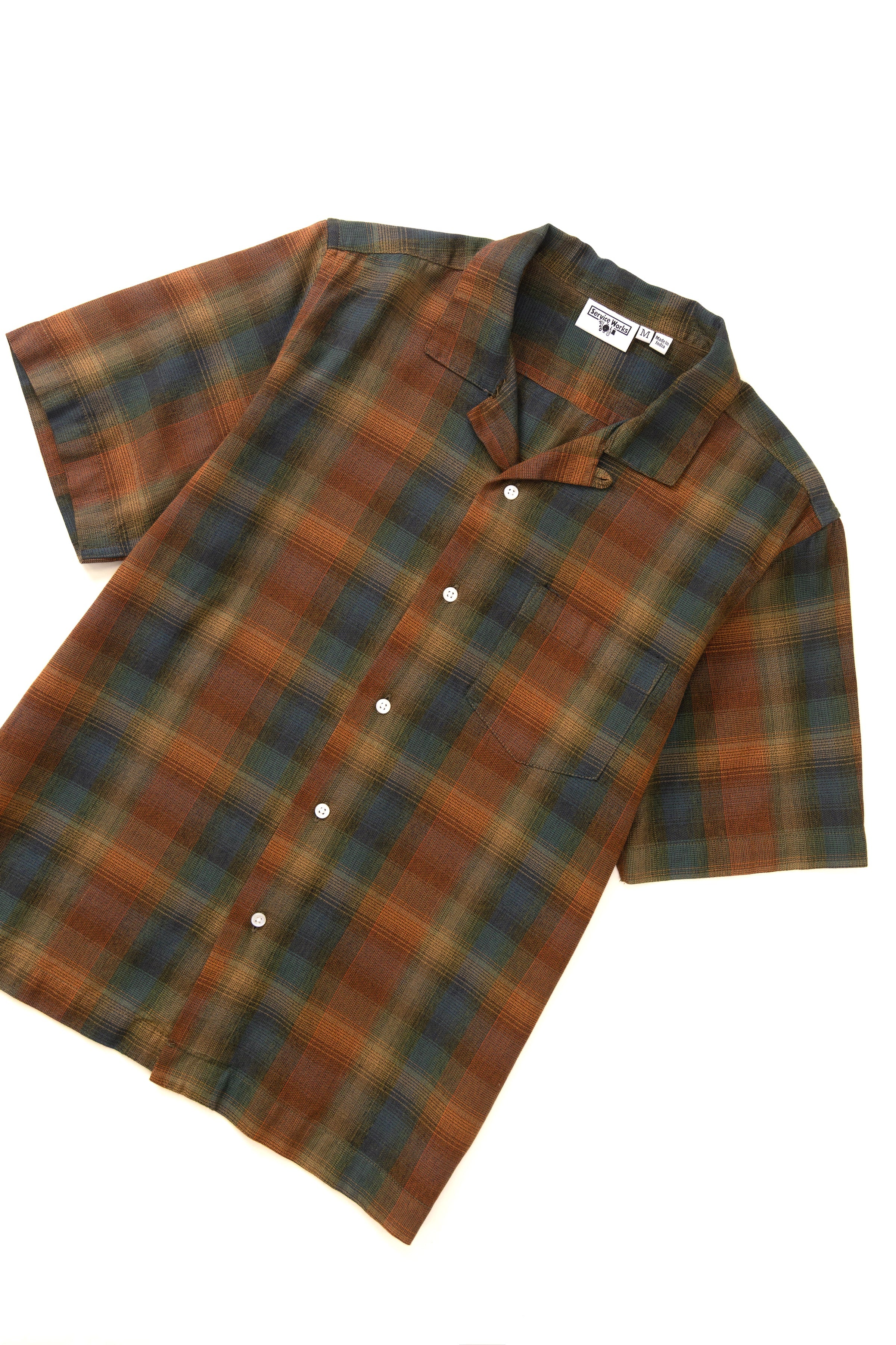 Service Works - Plaid Resort Shirt - Brown - Image 2