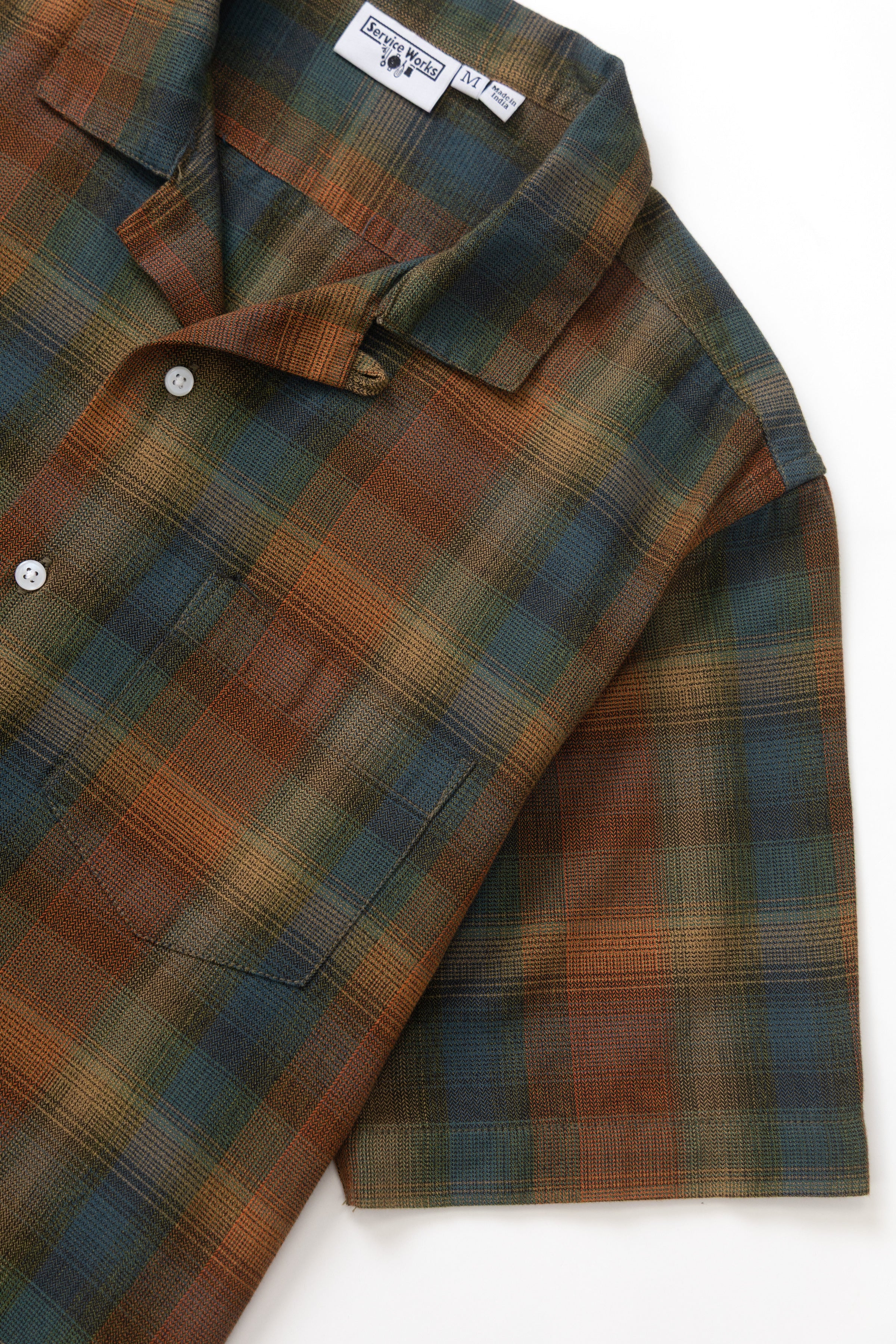 Service Works - Plaid Resort Shirt - Brown - Image 3