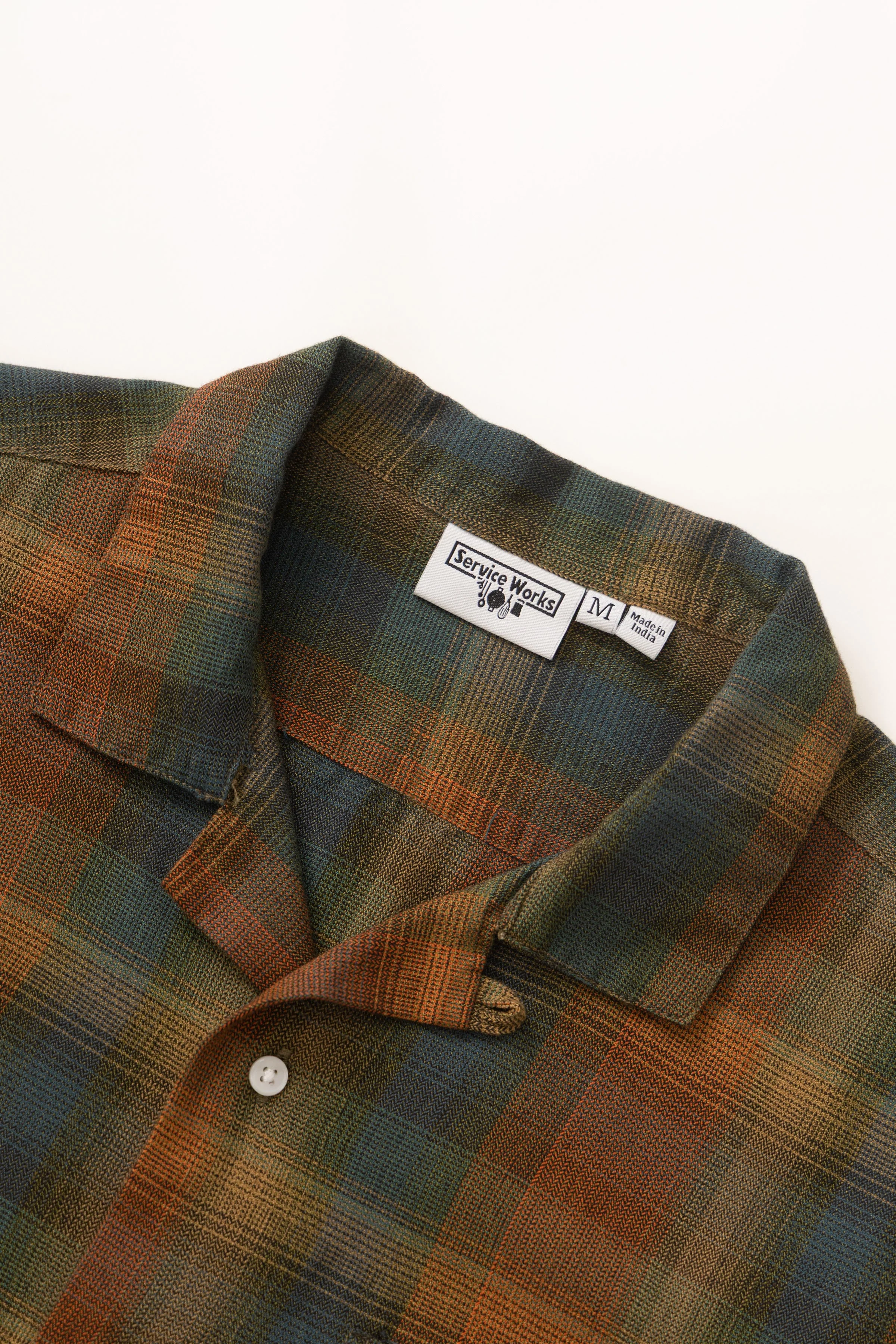 Service Works - Plaid Resort Shirt - Brown - Image 5