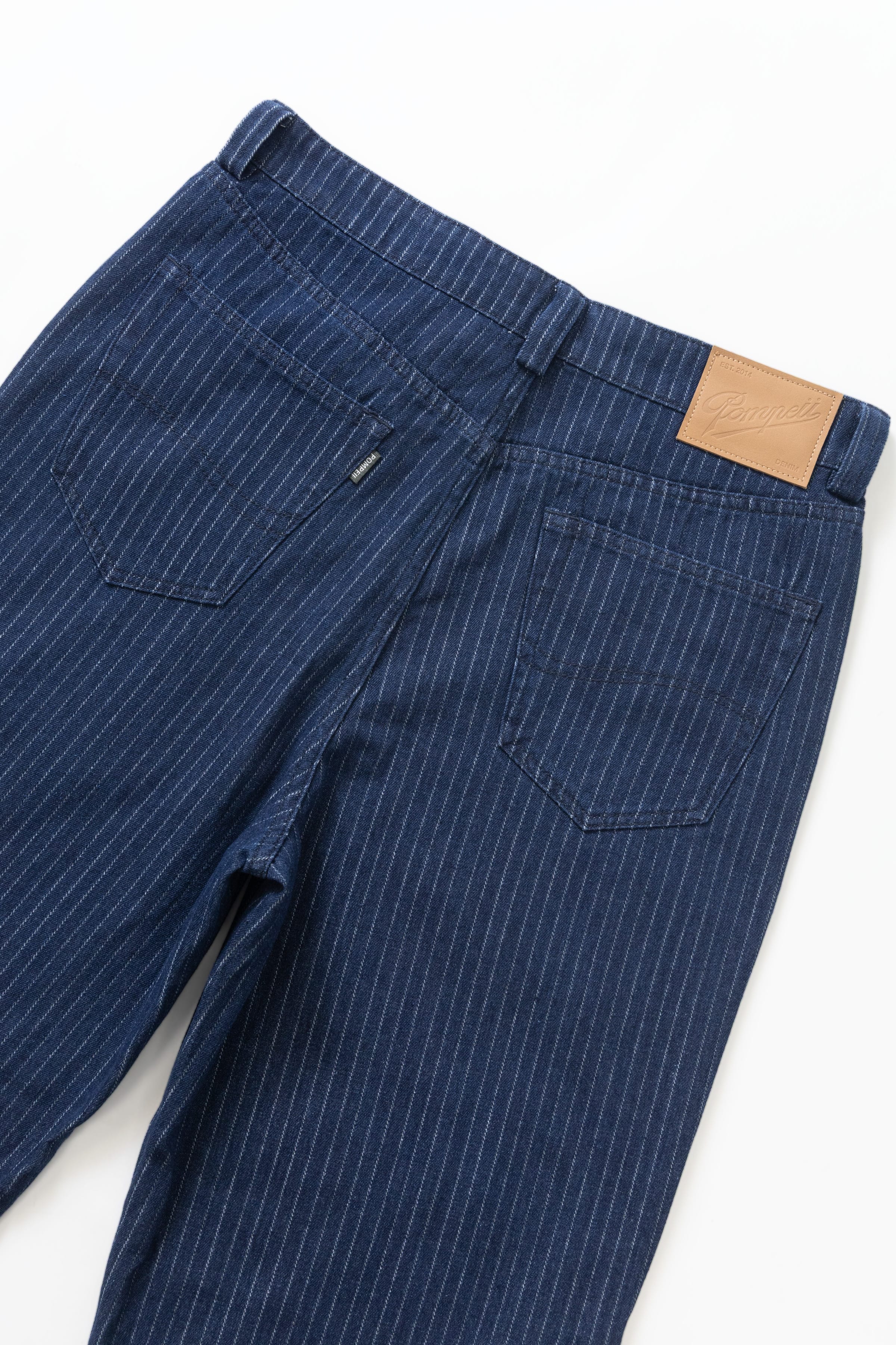 Pompeii - 5-Pocket Denim Jean - Striped Navy - Image 6