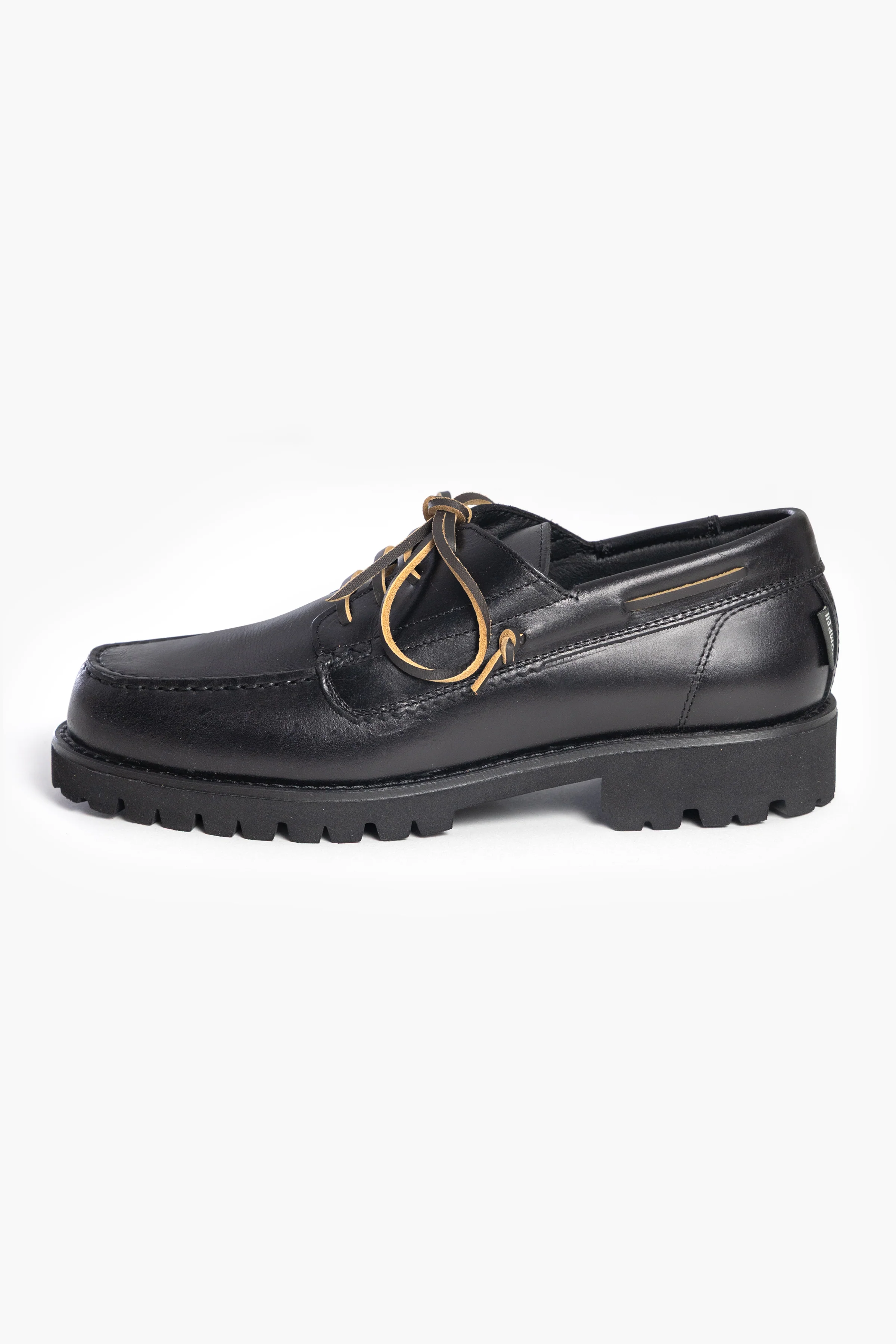 Pompeii - Bristol Boat Shoe - Black - Image 5