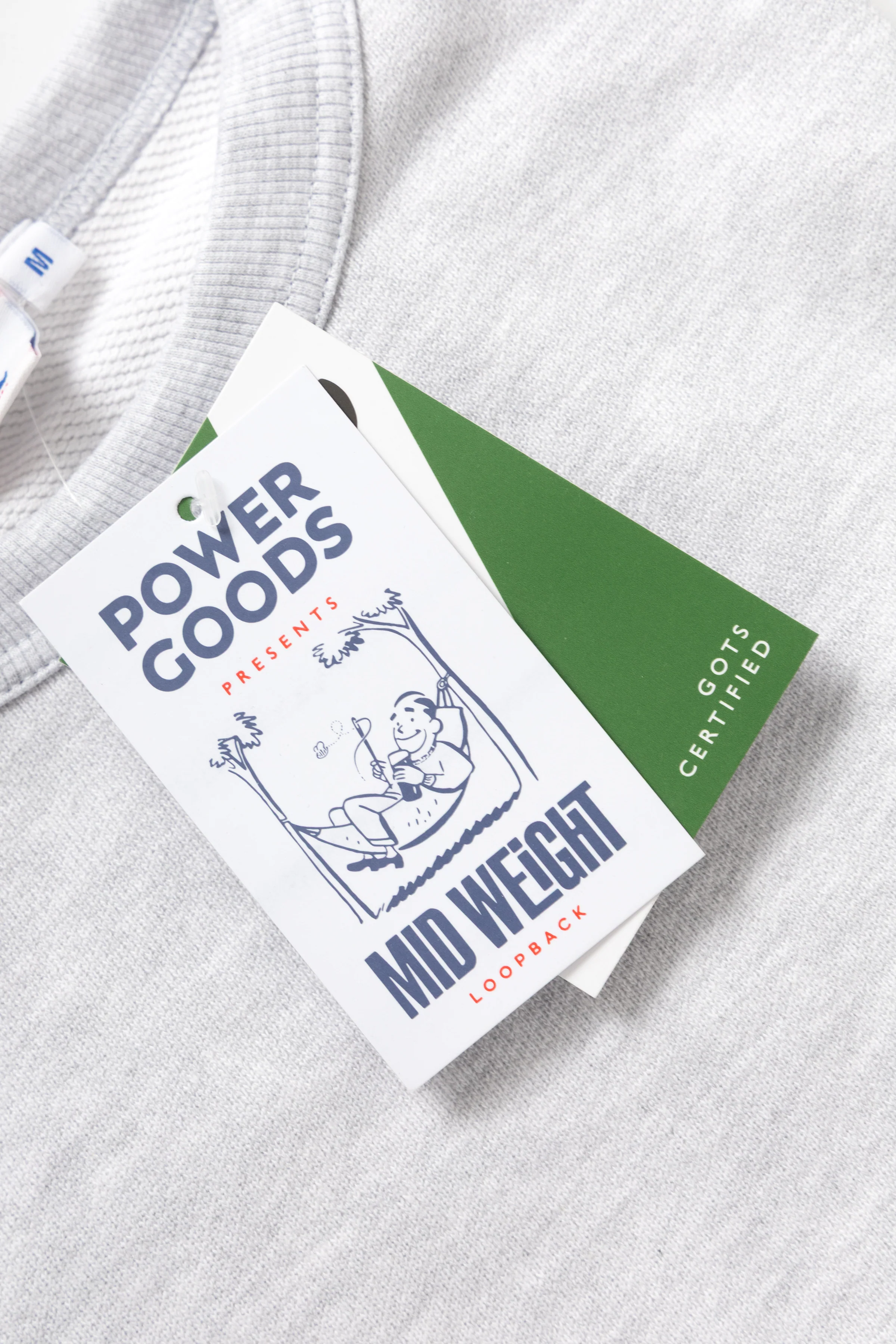 Power Goods - Loopback Crewneck - Ash - Image 2