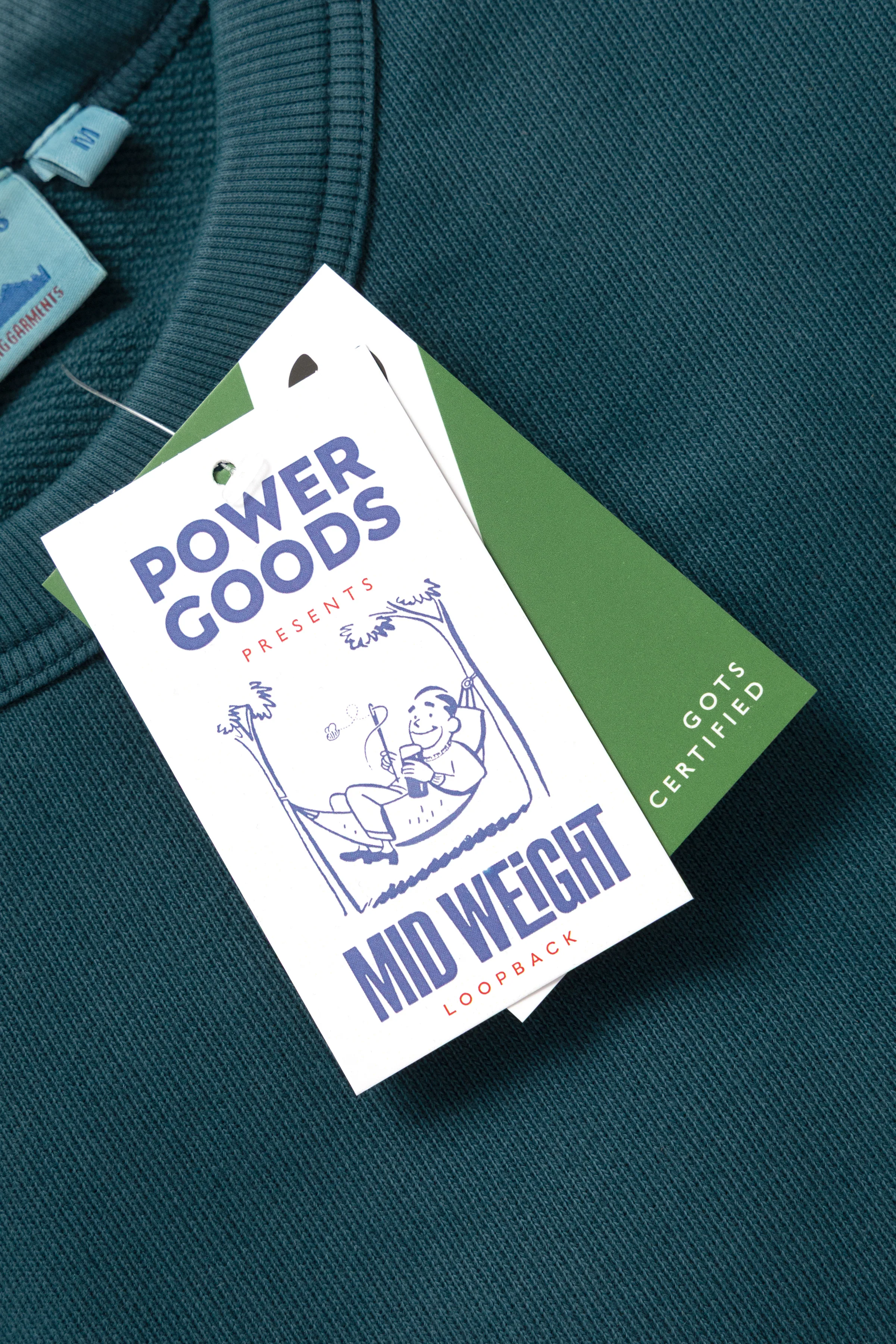 Power Goods - Loopback Crewneck - Harbour - Image 2