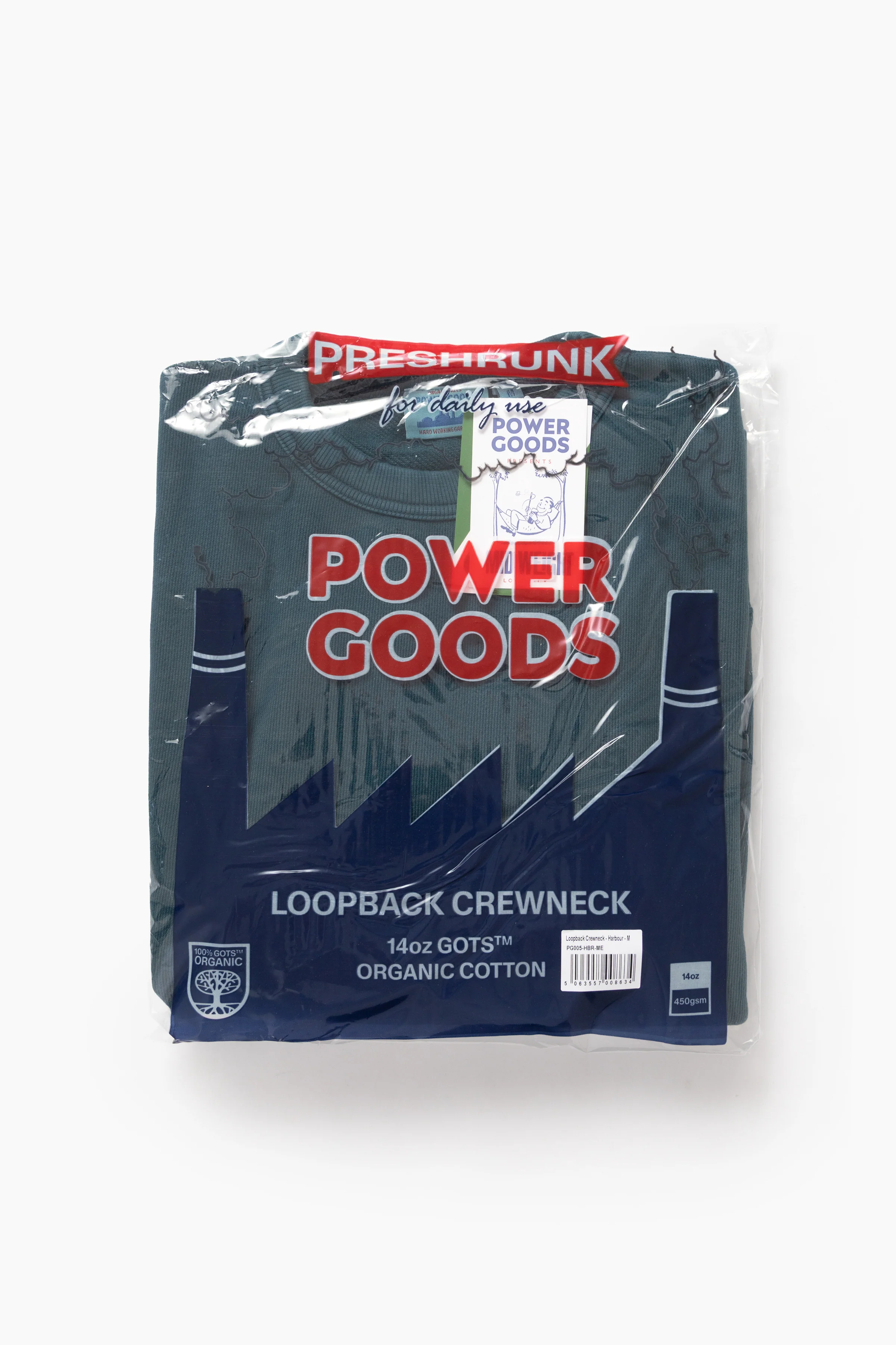 Power Goods - Loopback Crewneck - Harbour - Image 7