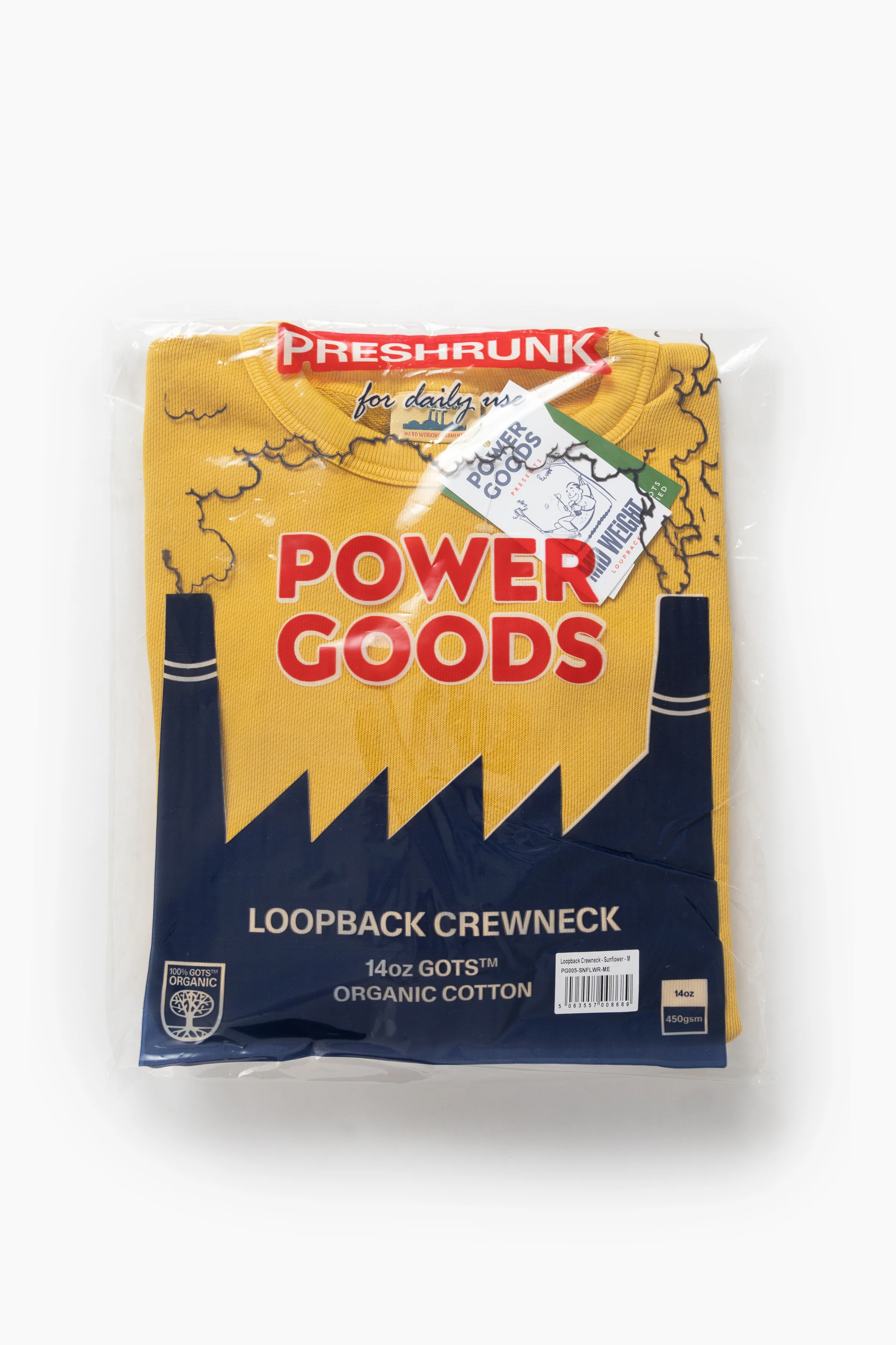 Power Goods - Loopback Crewneck - Sunflower - Image 7