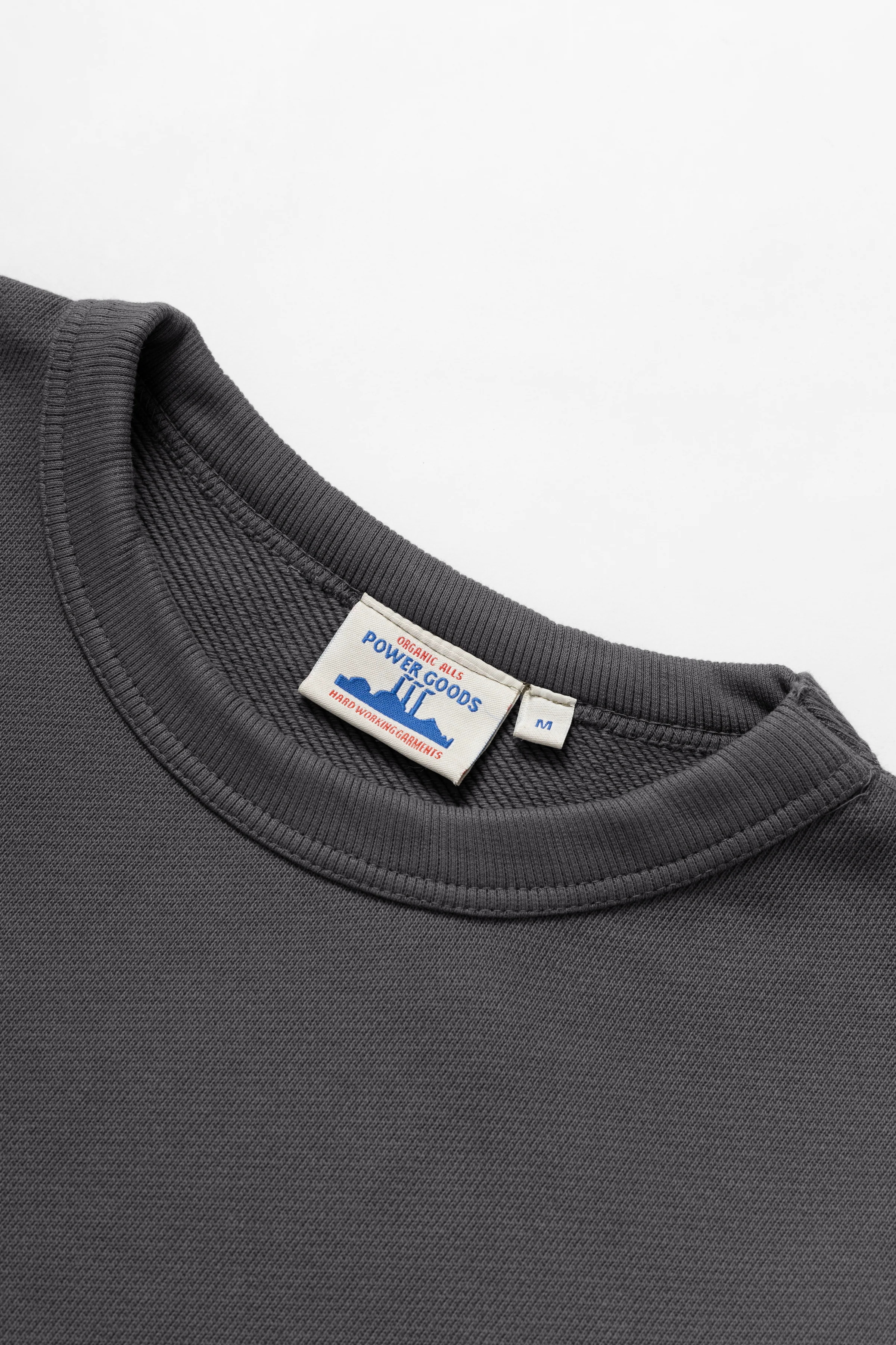 Power Goods - Loopback Crewneck - Washed Black - Image 2