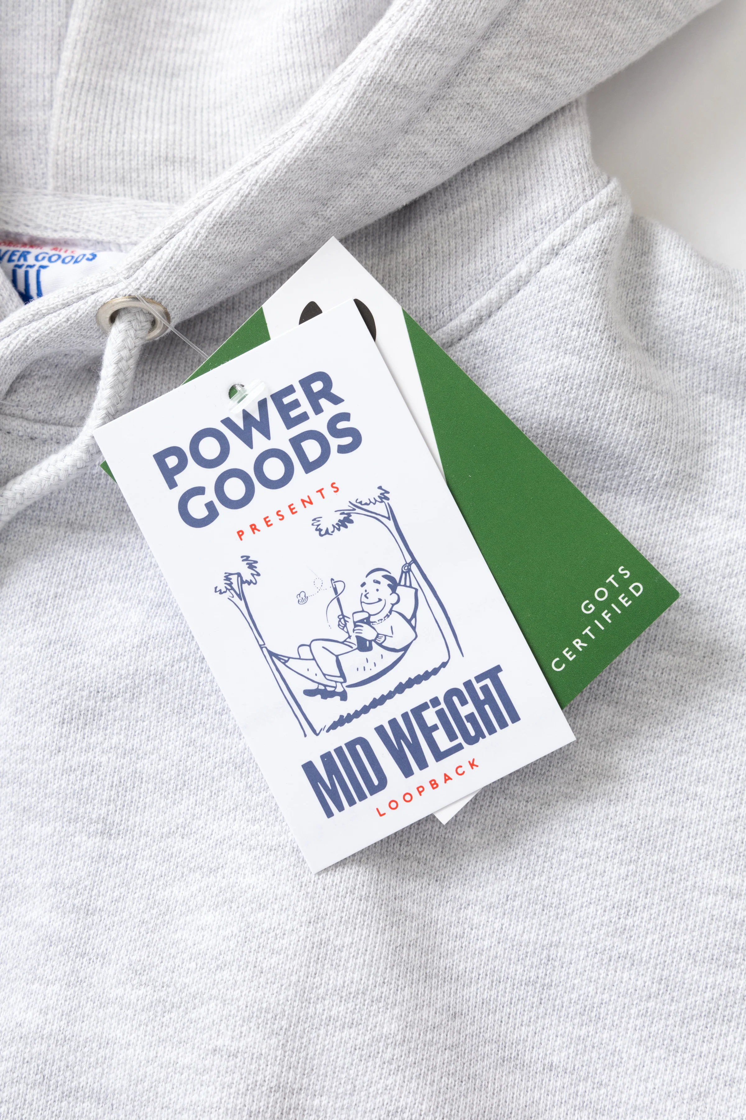 Power Goods - Loopback Hoodie - Ash - Image 2