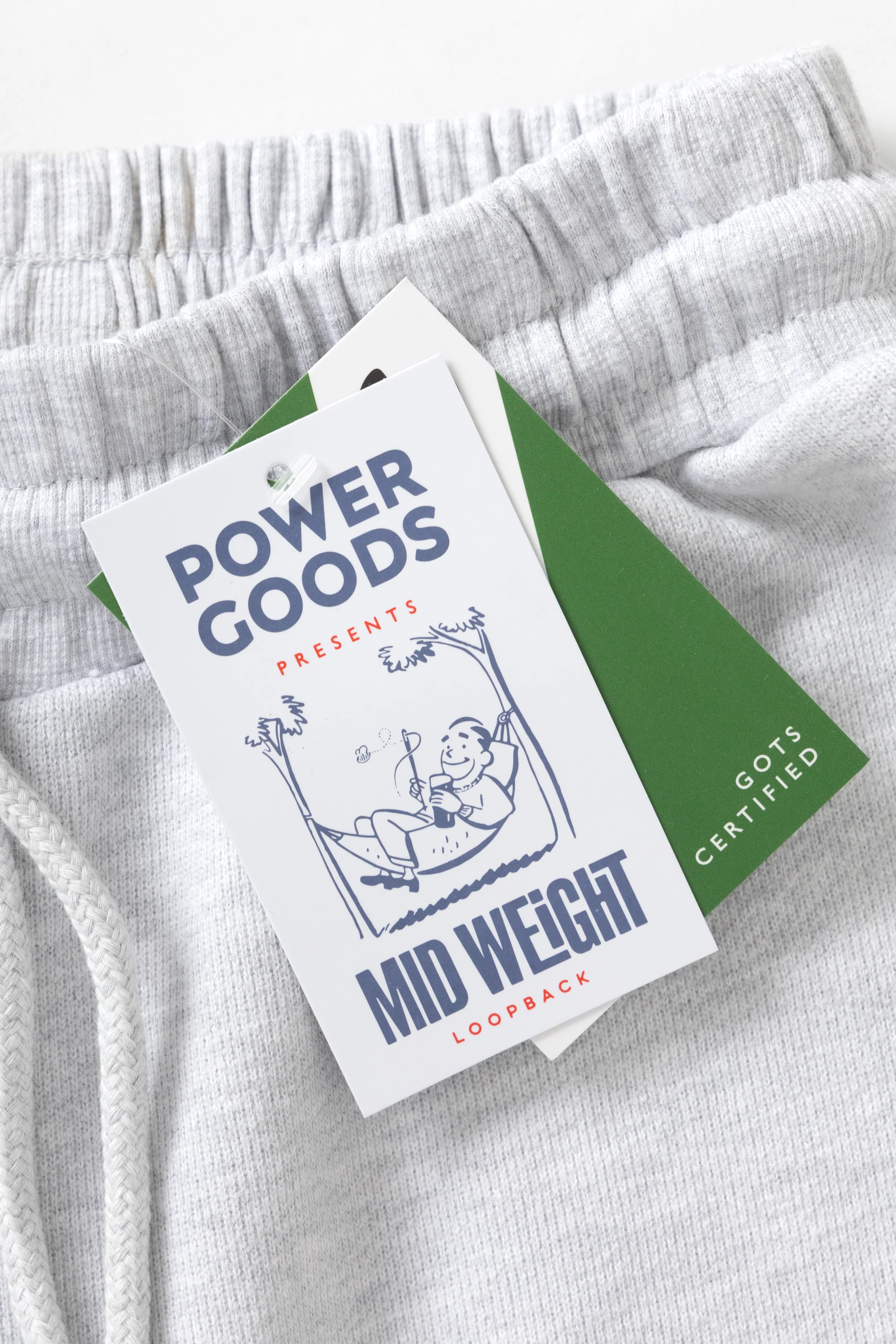 Power Goods - Loopback Sweat Shorts - Ash - Image 2