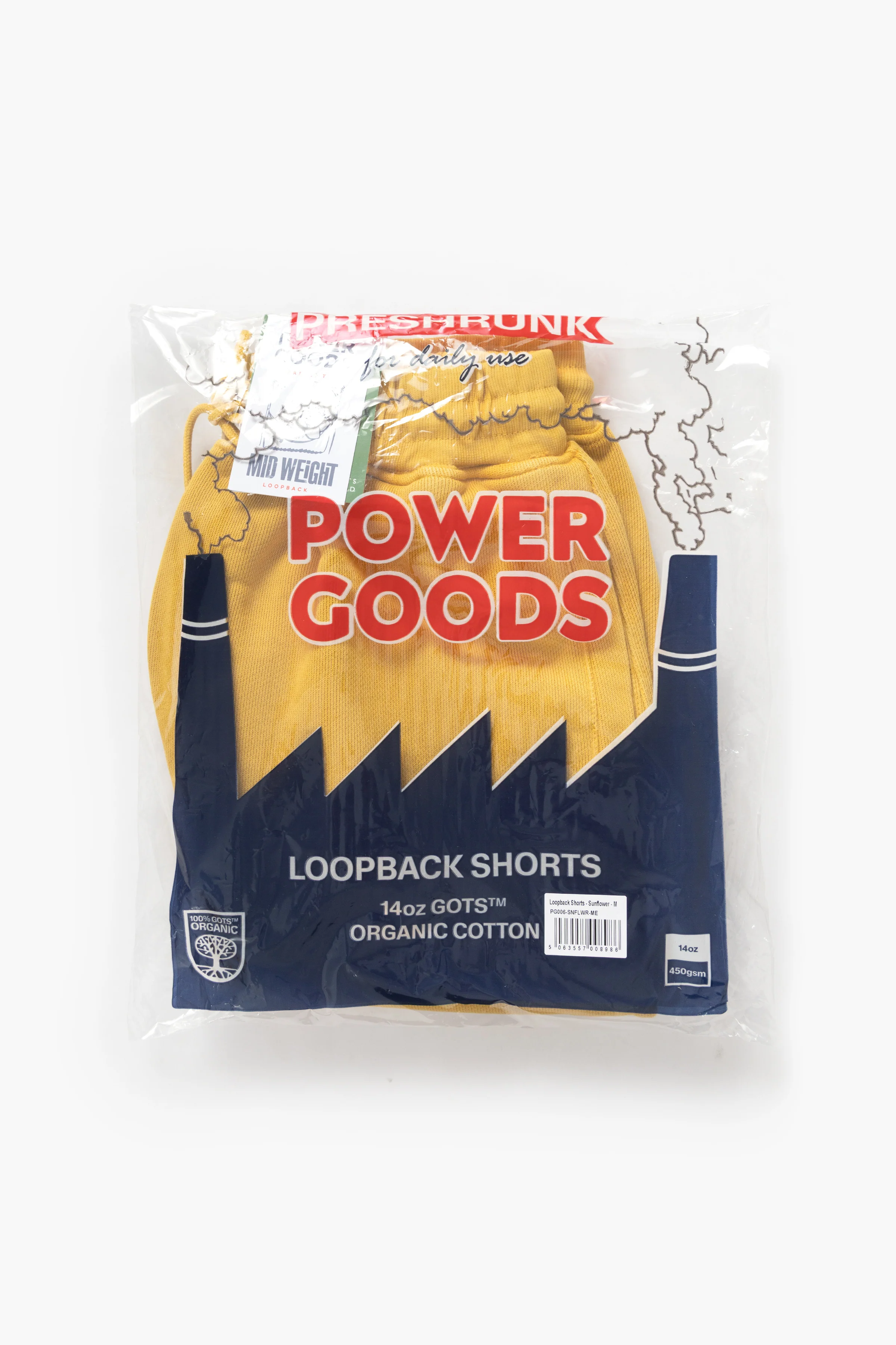 Power Goods - Loopback Sweat Shorts - Sunflower - Image 8