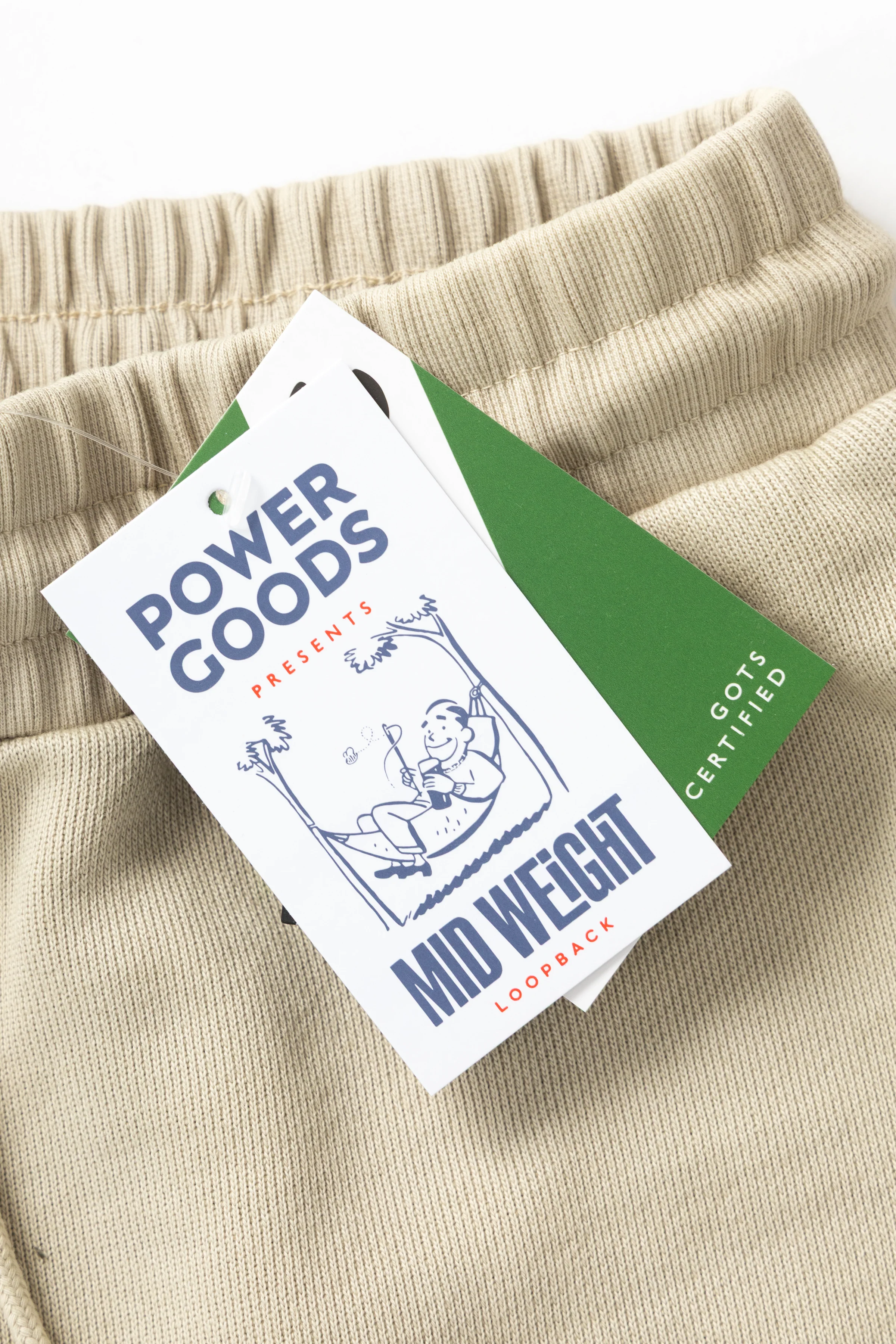 Power Goods - Loopback Sweatpants - Bone - Image 2