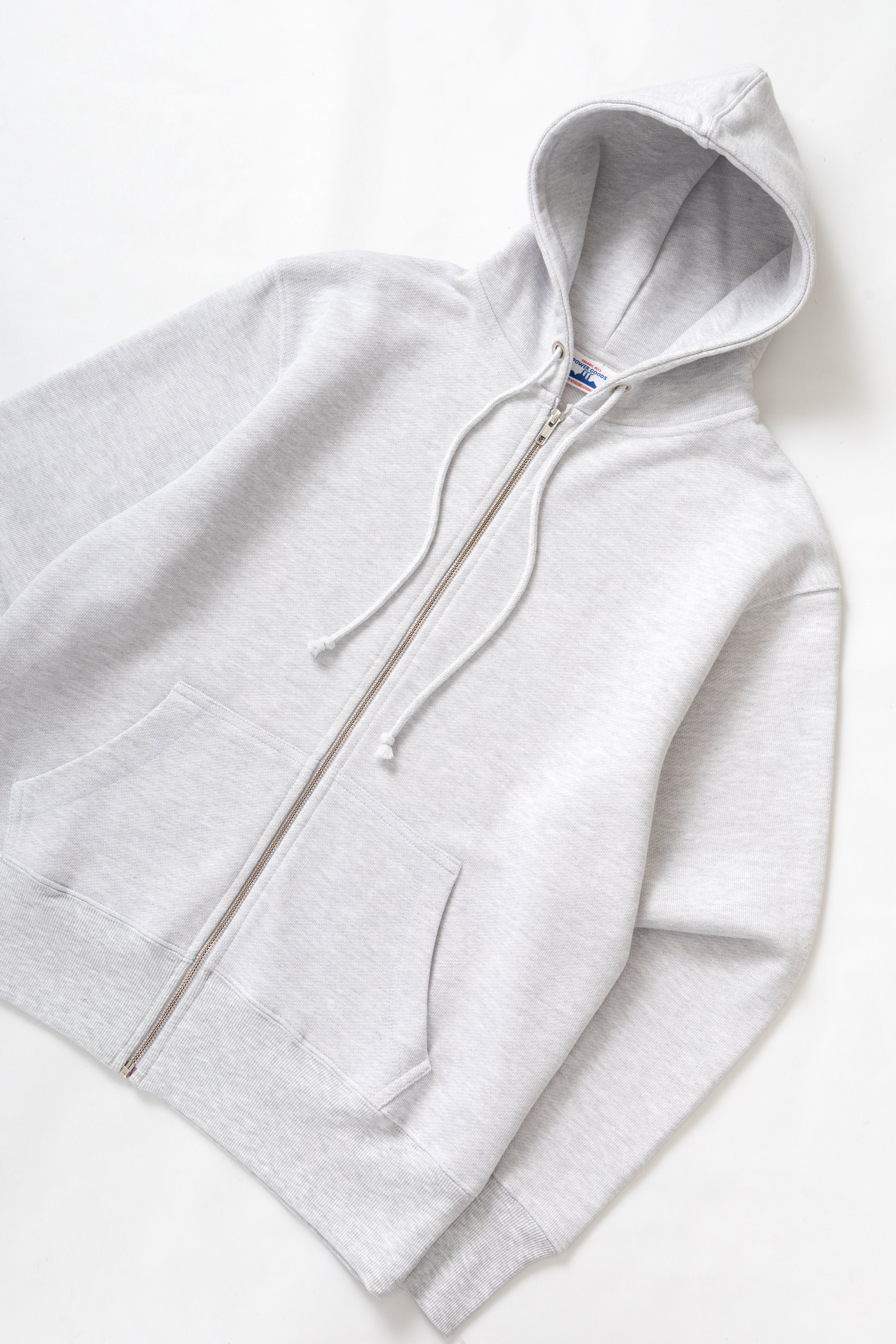 Power Goods - Loopback Zip Hoodie - Ash - Image 3