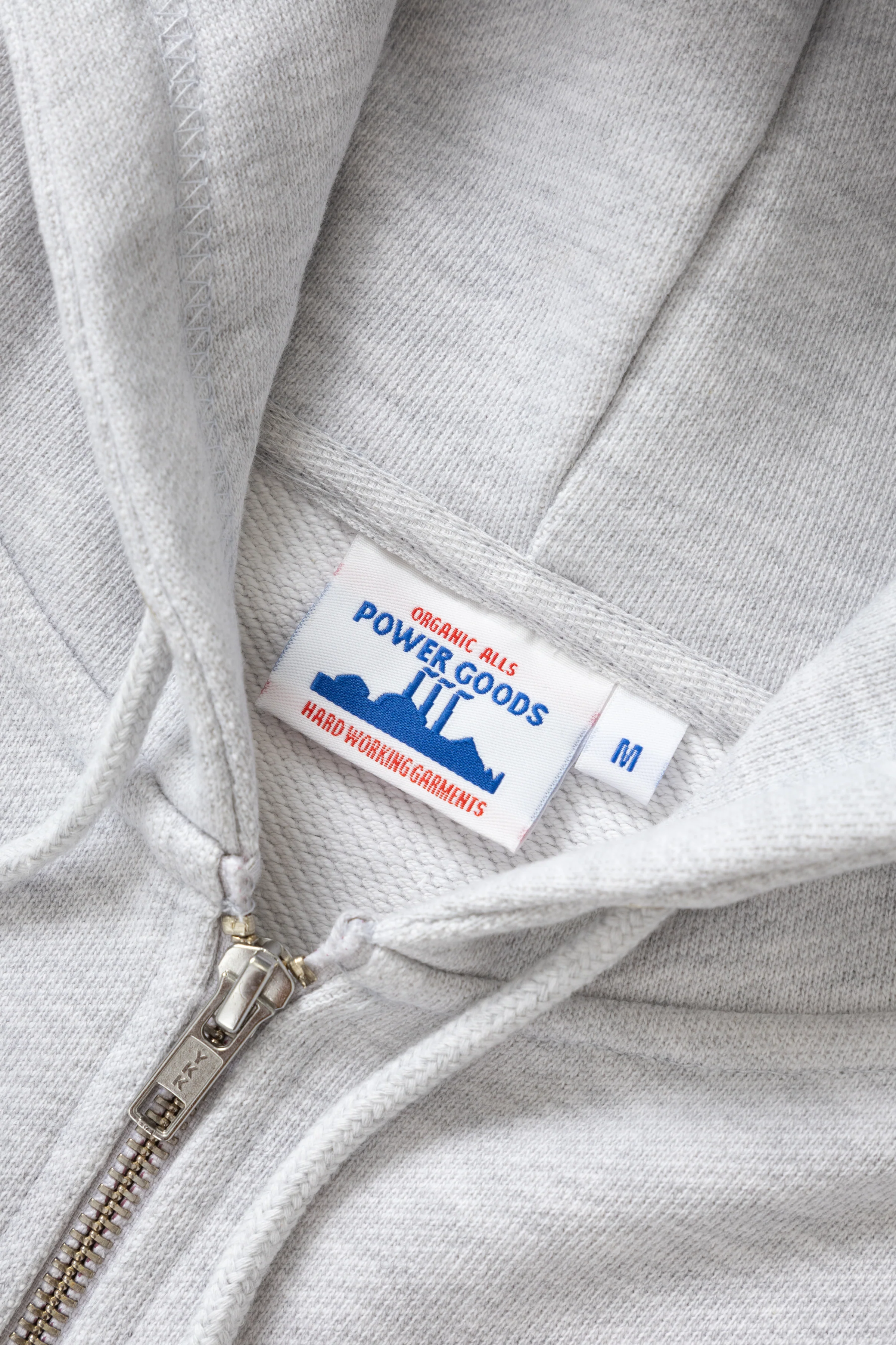 Power Goods - Loopback Zip Hoodie - Ash - Image 5