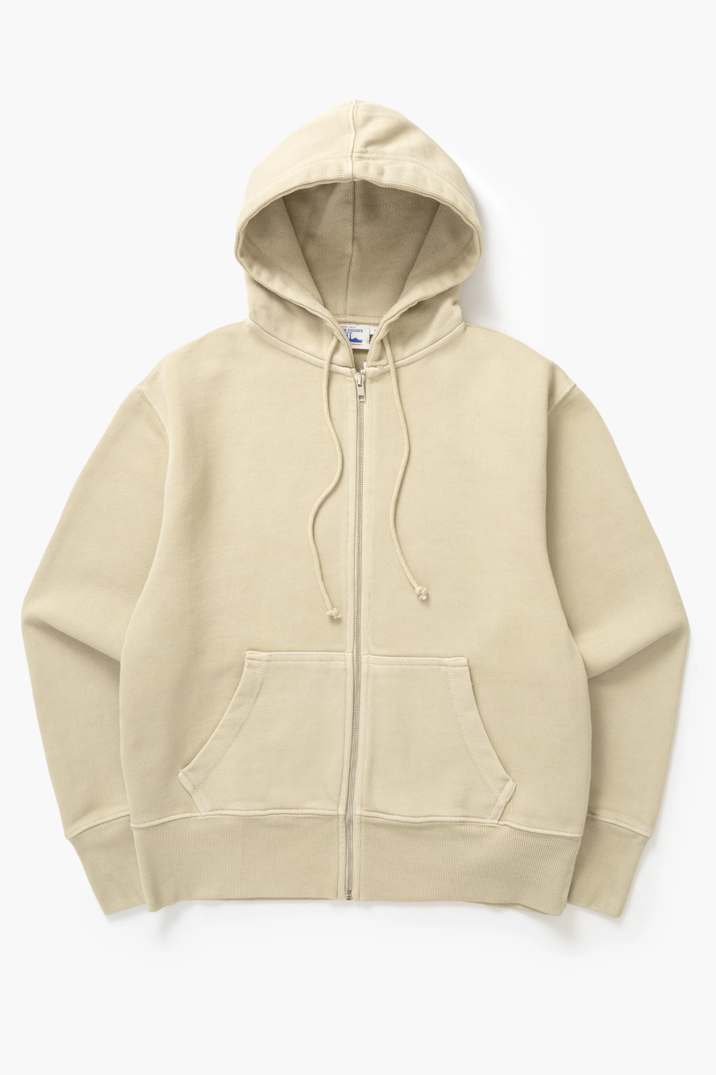 Power Goods - Loopback Zip Hoodie - Bone